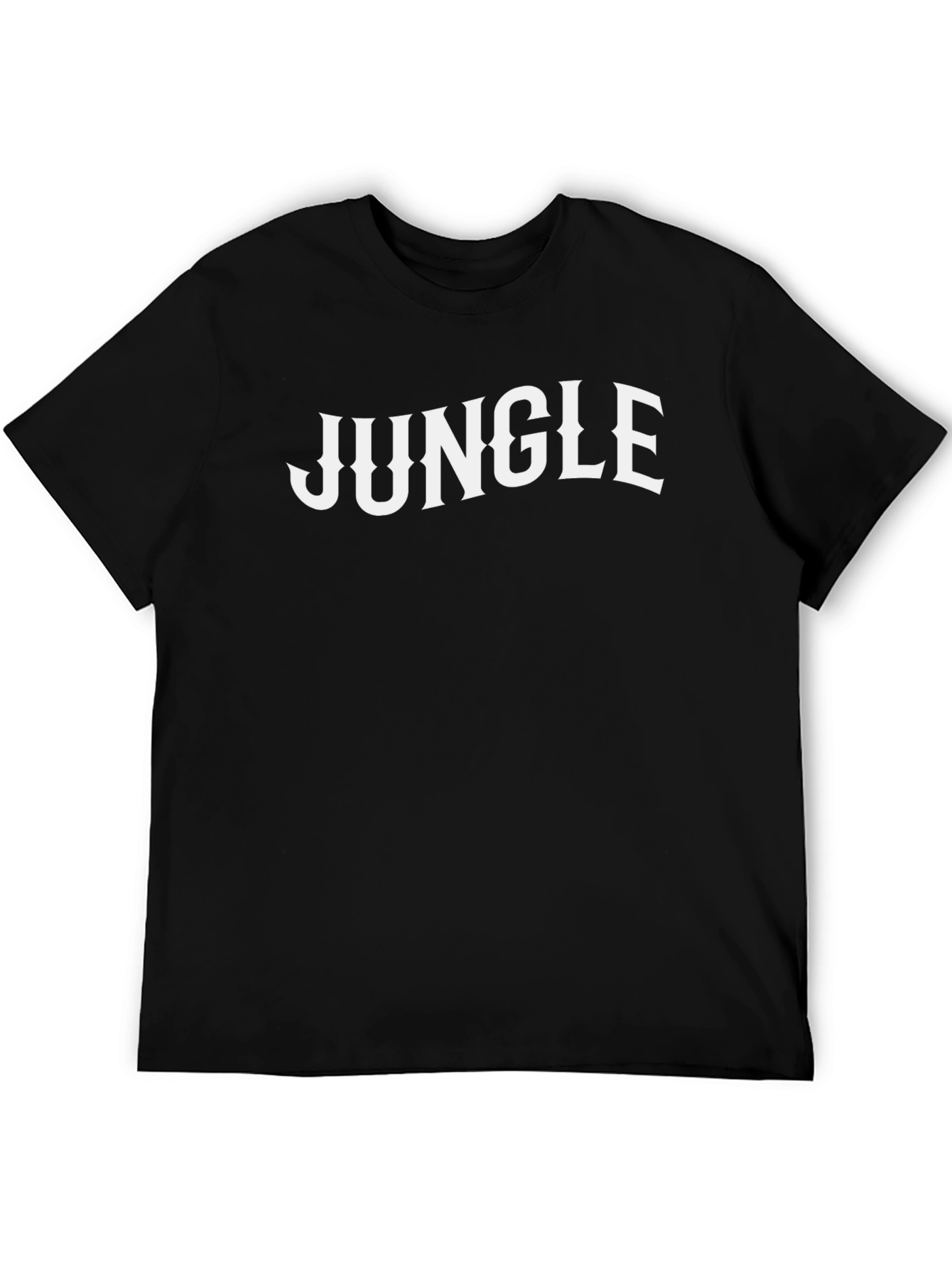 Jungle Graphic Tee - Classic Black Cotton T-Shirt