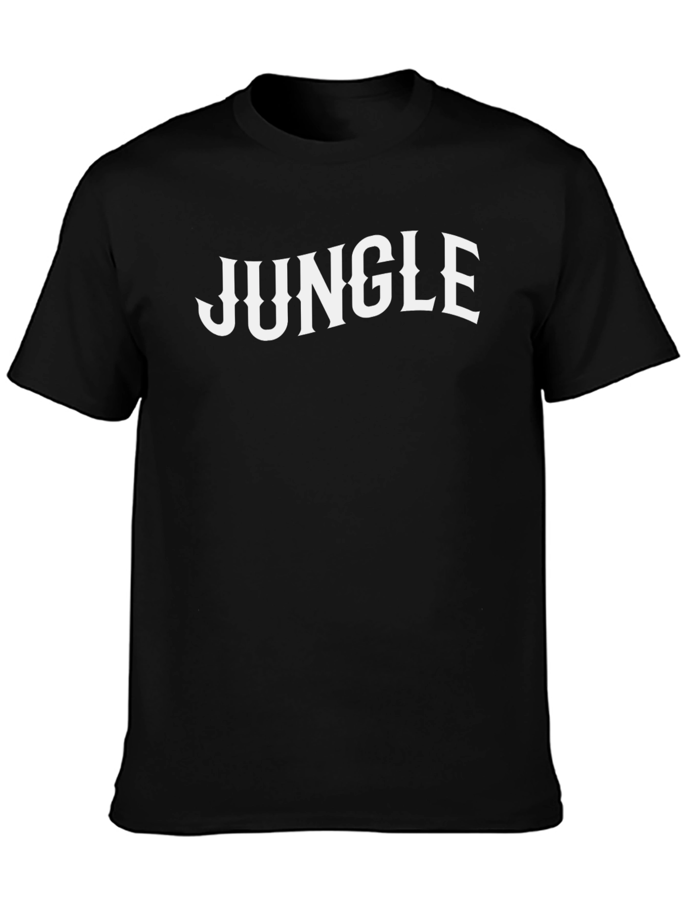 Jungle Graphic Tee - Classic Black Cotton T-Shirt