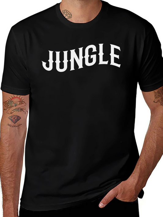 Jungle Graphic Tee - Classic Black Cotton T-Shirt