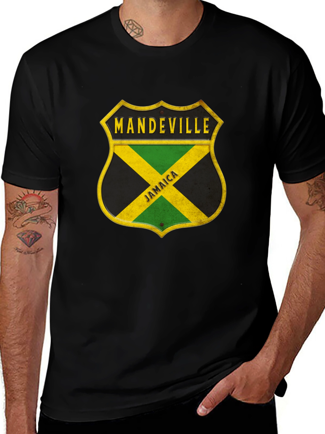 Mandeville Jamaica Shield Graphic T-Shirt