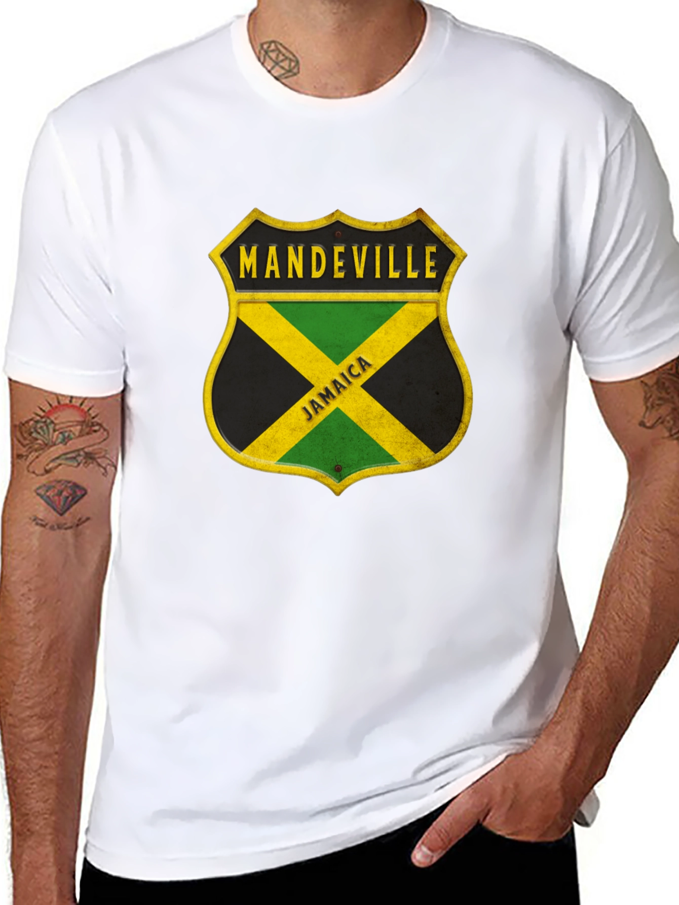 Mandeville Jamaica Shield Graphic T-Shirt
