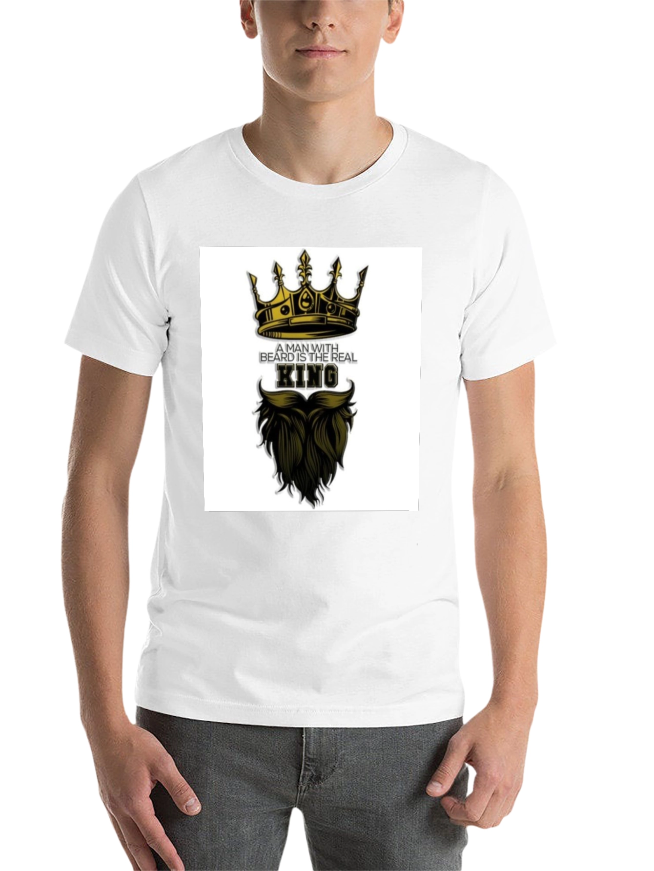 Bearded King Graphic Tee - Mens Black T-Shirt