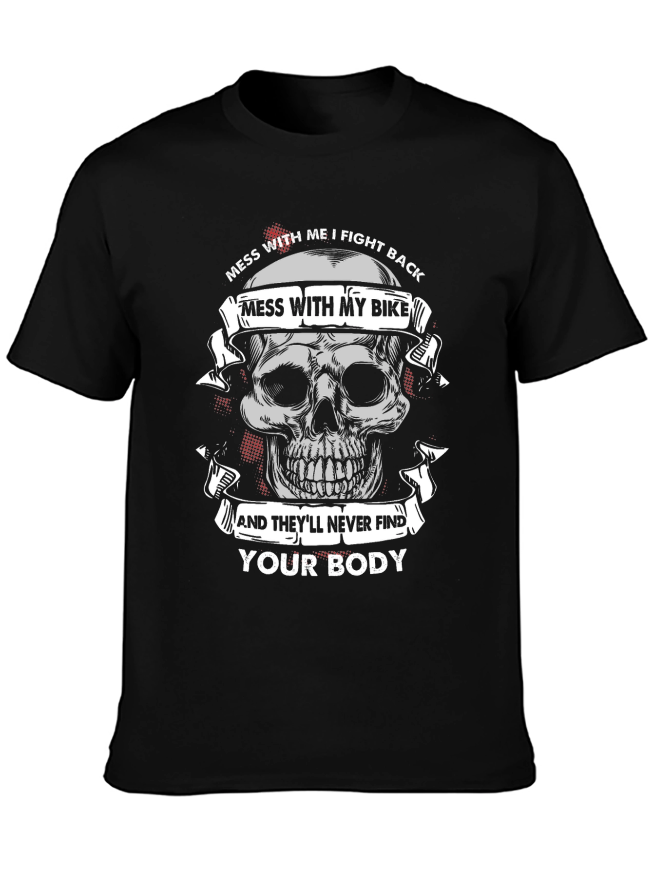 Skull Bike Graphic Tee: Dont Mess With My Bike!