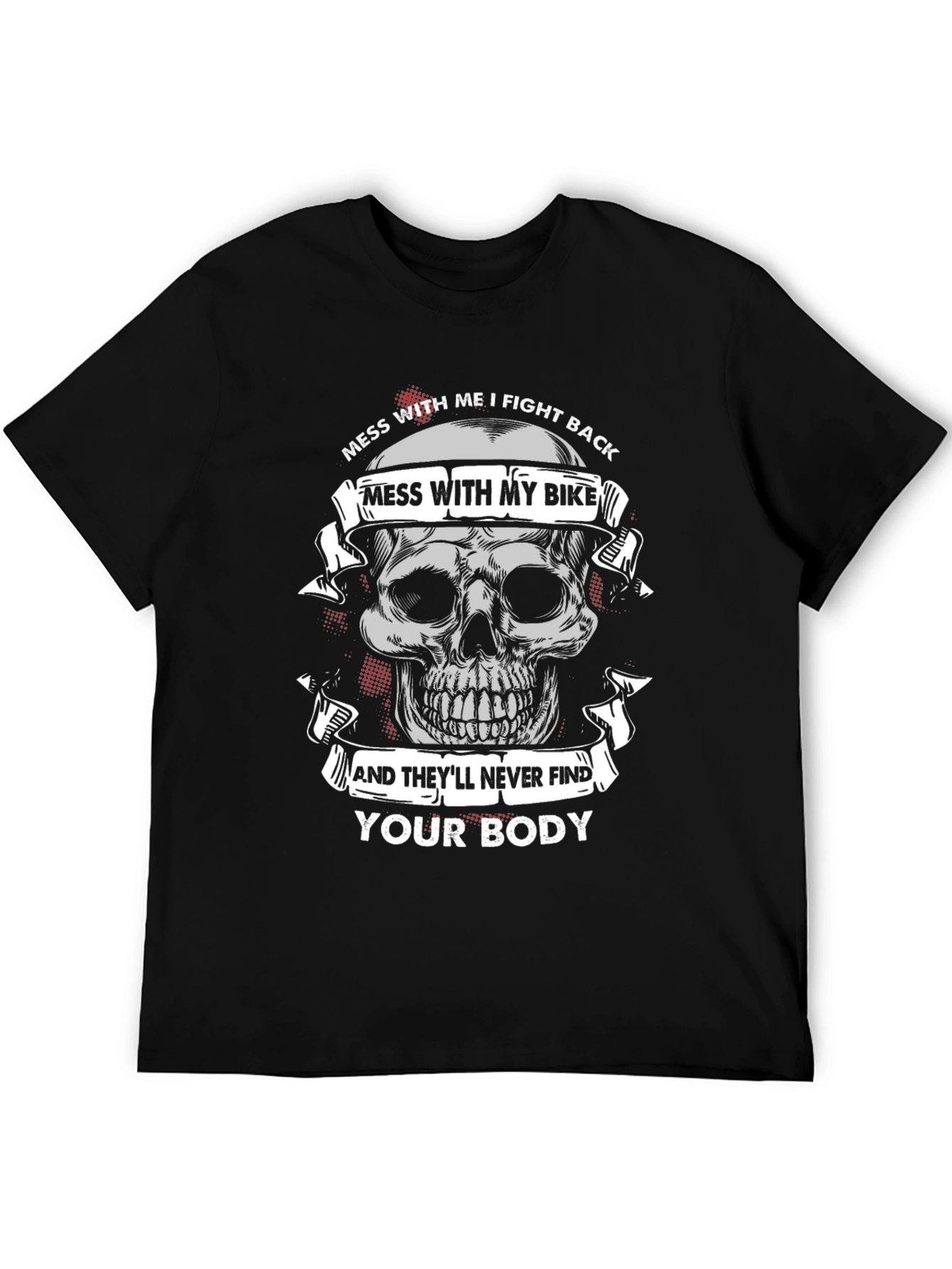 Skull Bike Graphic Tee: Dont Mess With My Bike!