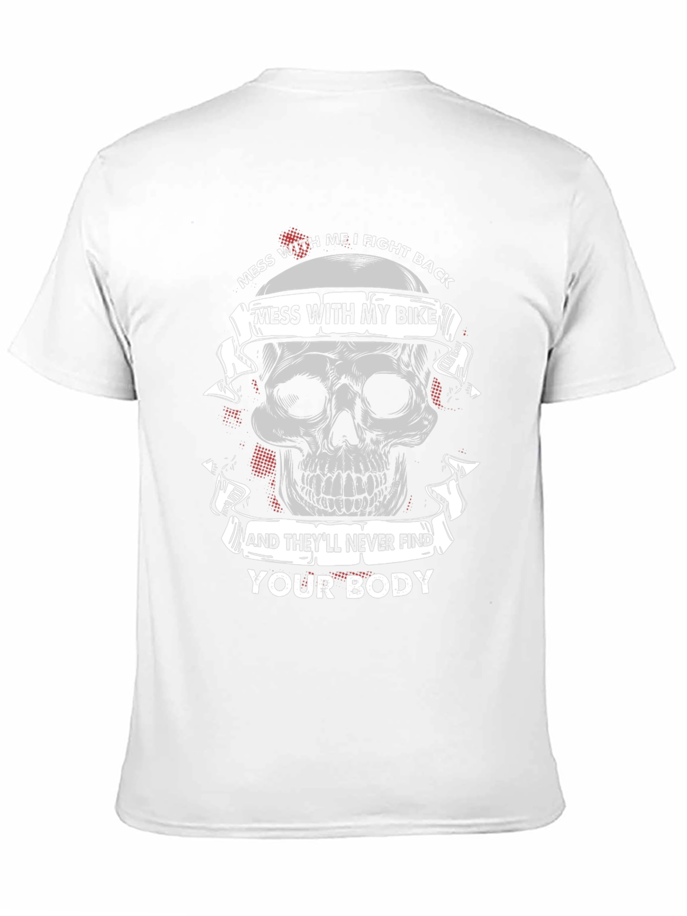 Skull Bike Graphic Tee: Dont Mess With My Bike!