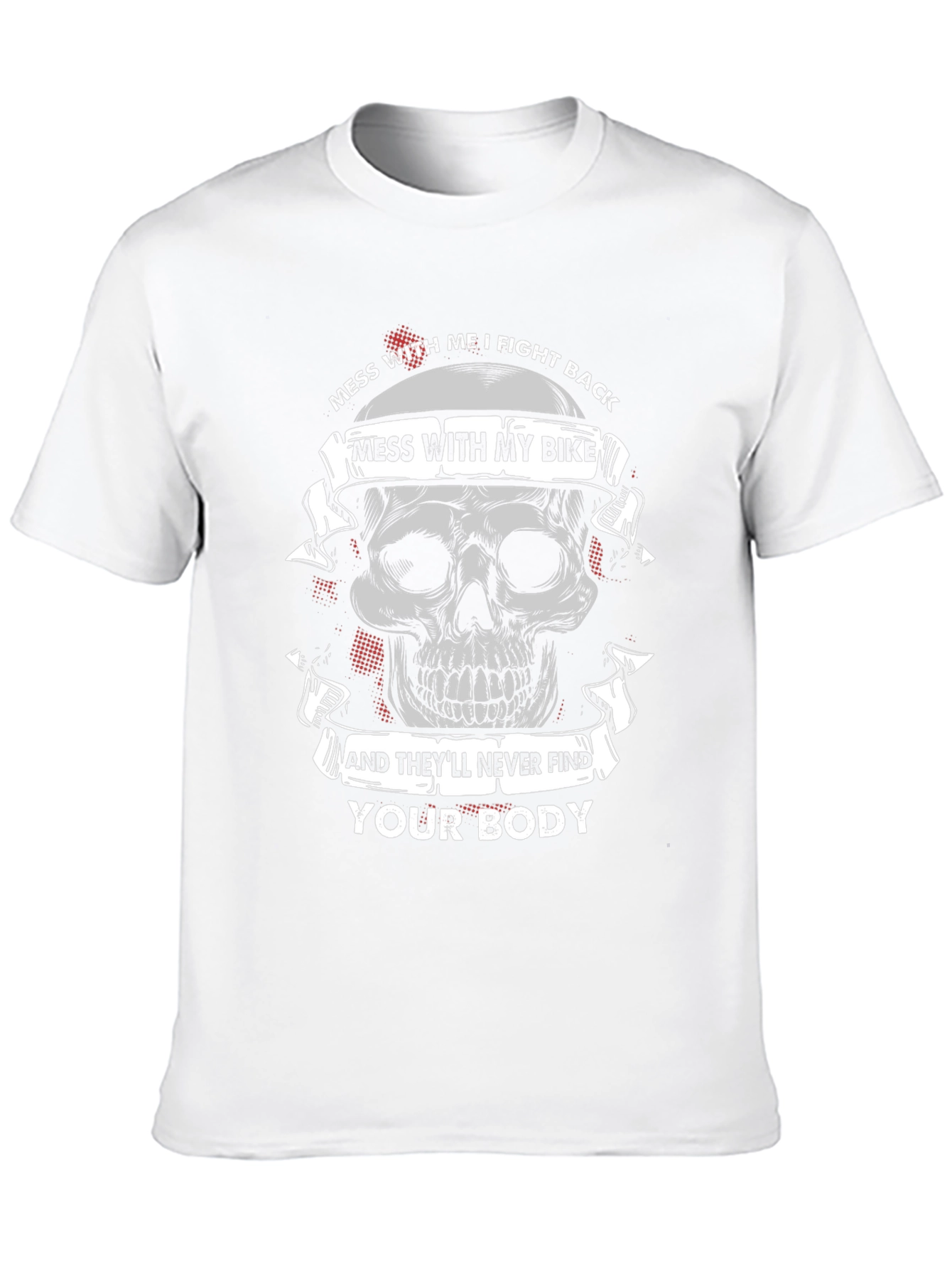 Skull Bike Graphic Tee: Dont Mess With My Bike!