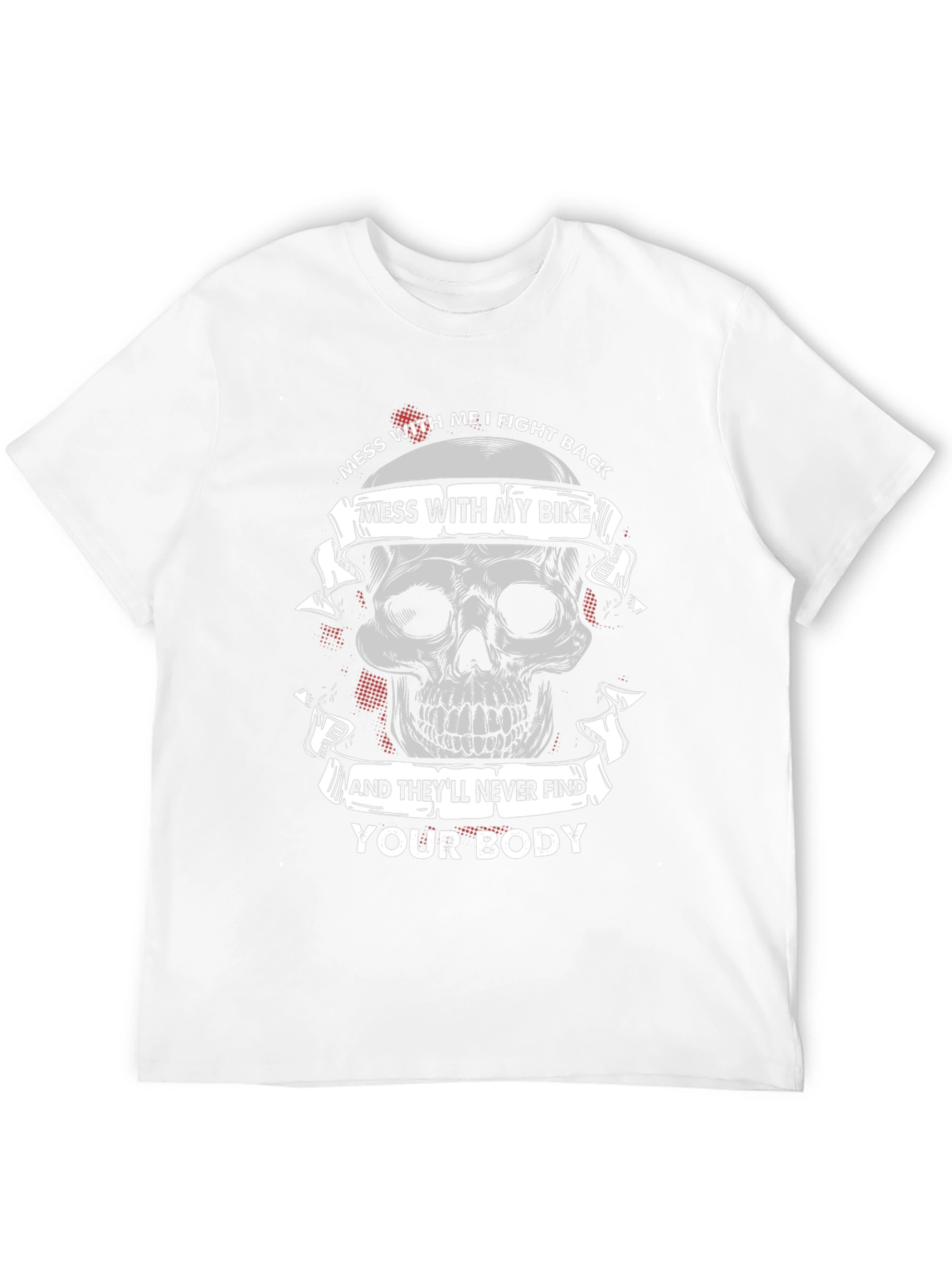 Skull Bike Graphic Tee: Dont Mess With My Bike!