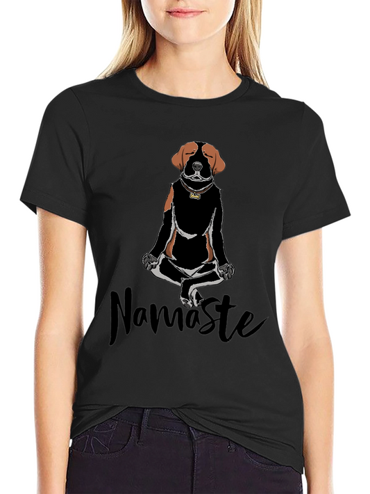 Namaste Dog Meditation T-Shirt