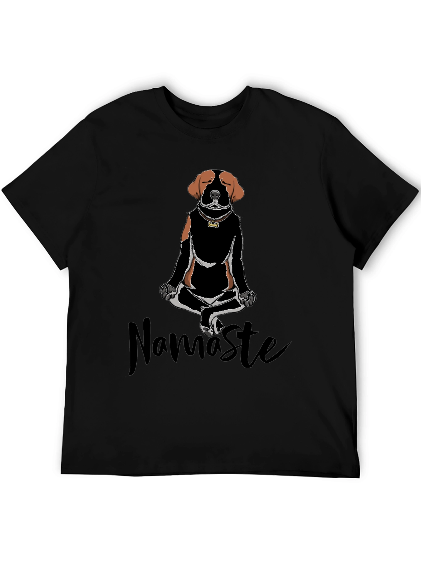 Namaste Dog Meditation T-Shirt