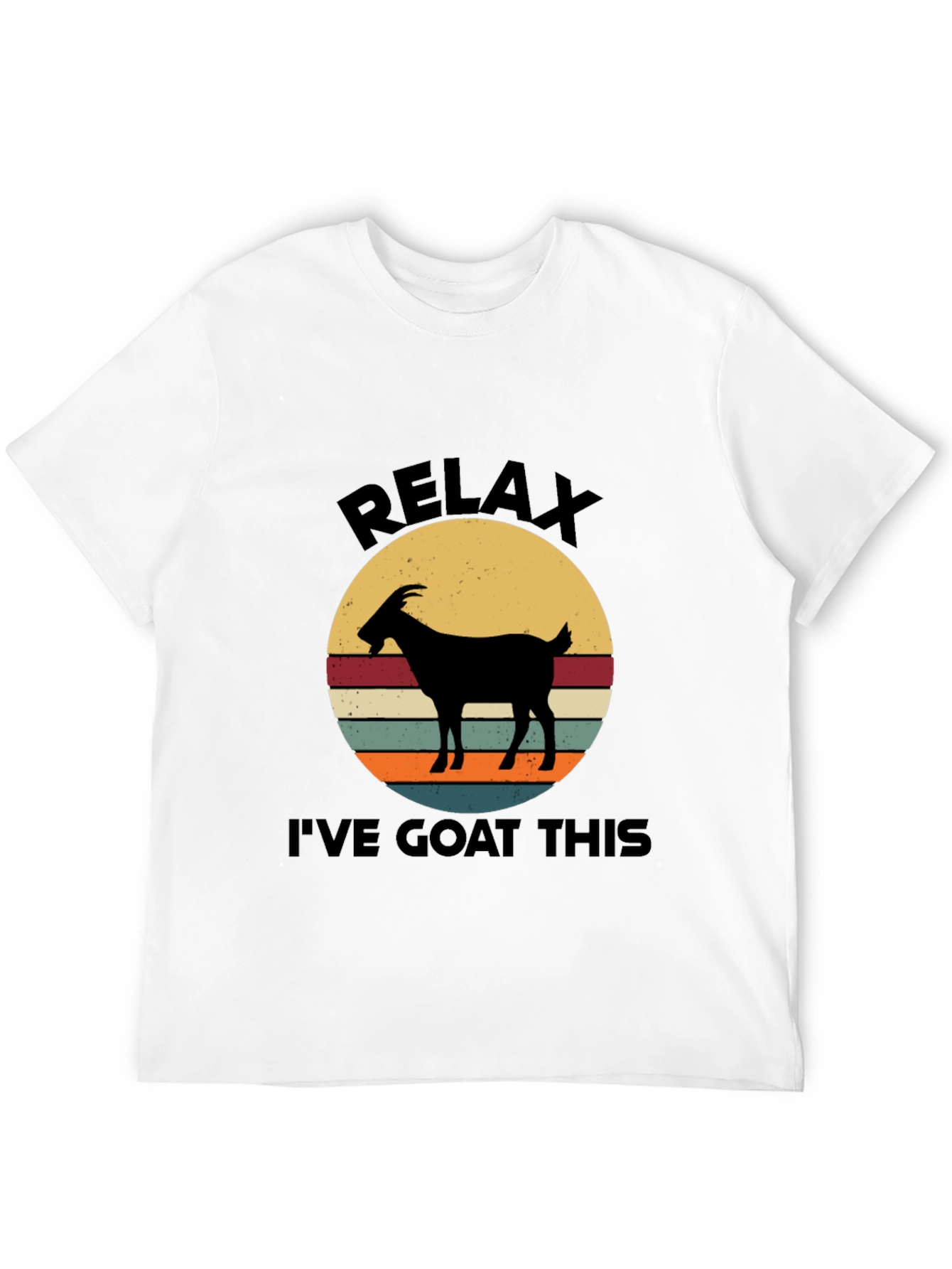 Relax Ive Goat This Black Graphic Tee