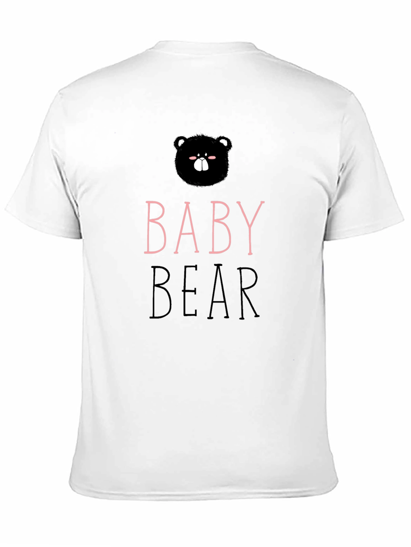 Baby Bear Graphic Tee - Cute Black Shirt
