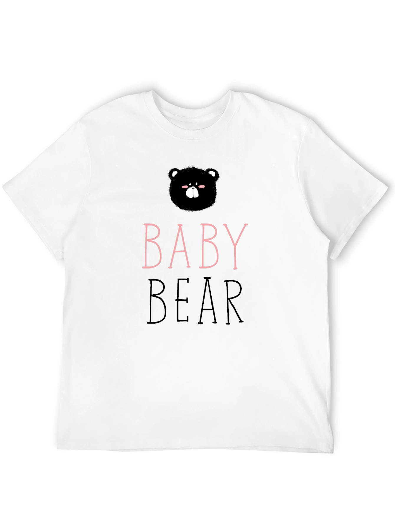 Baby Bear Graphic Tee - Cute Black Shirt