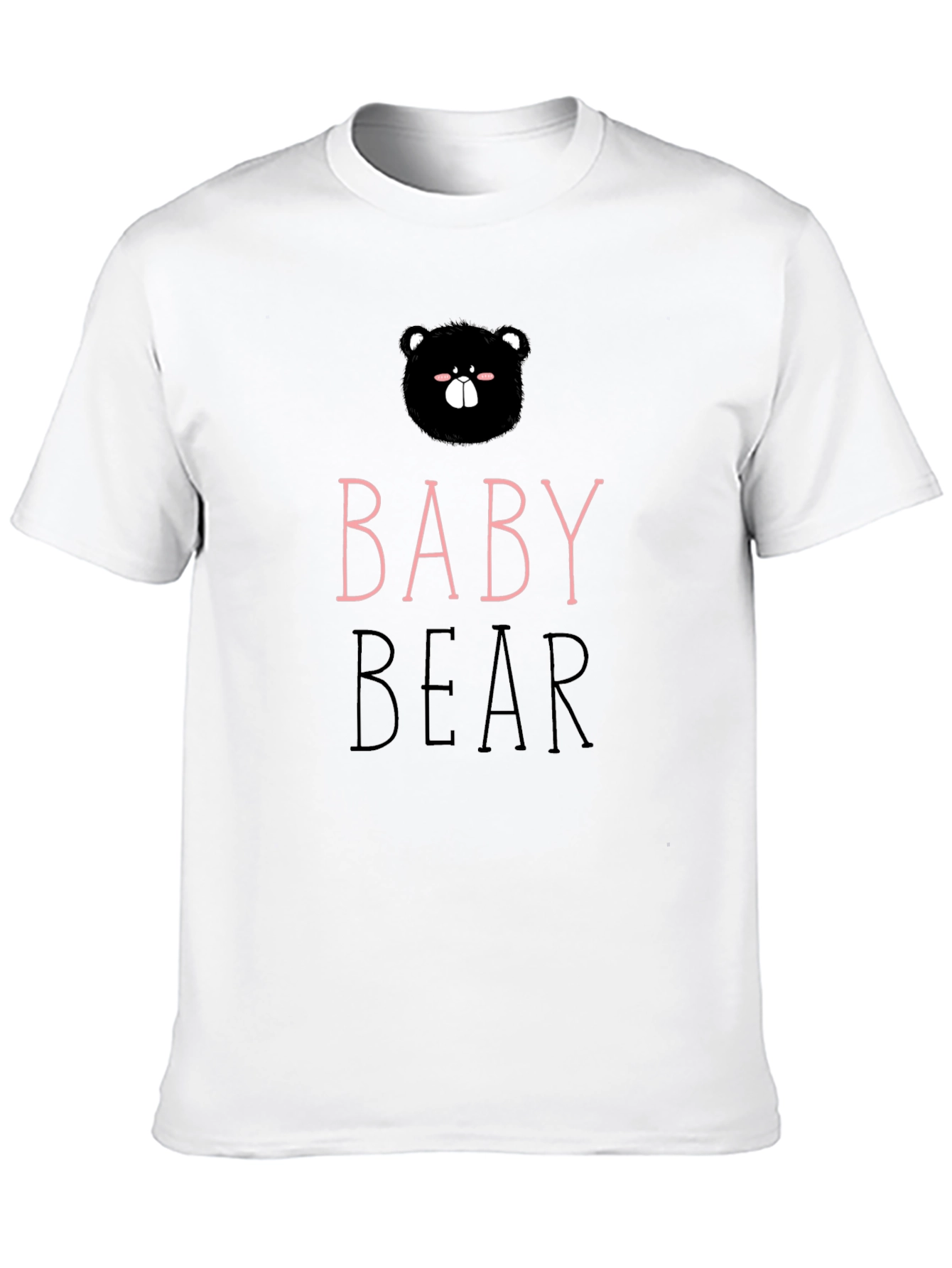Baby Bear Graphic Tee - Cute Black Shirt