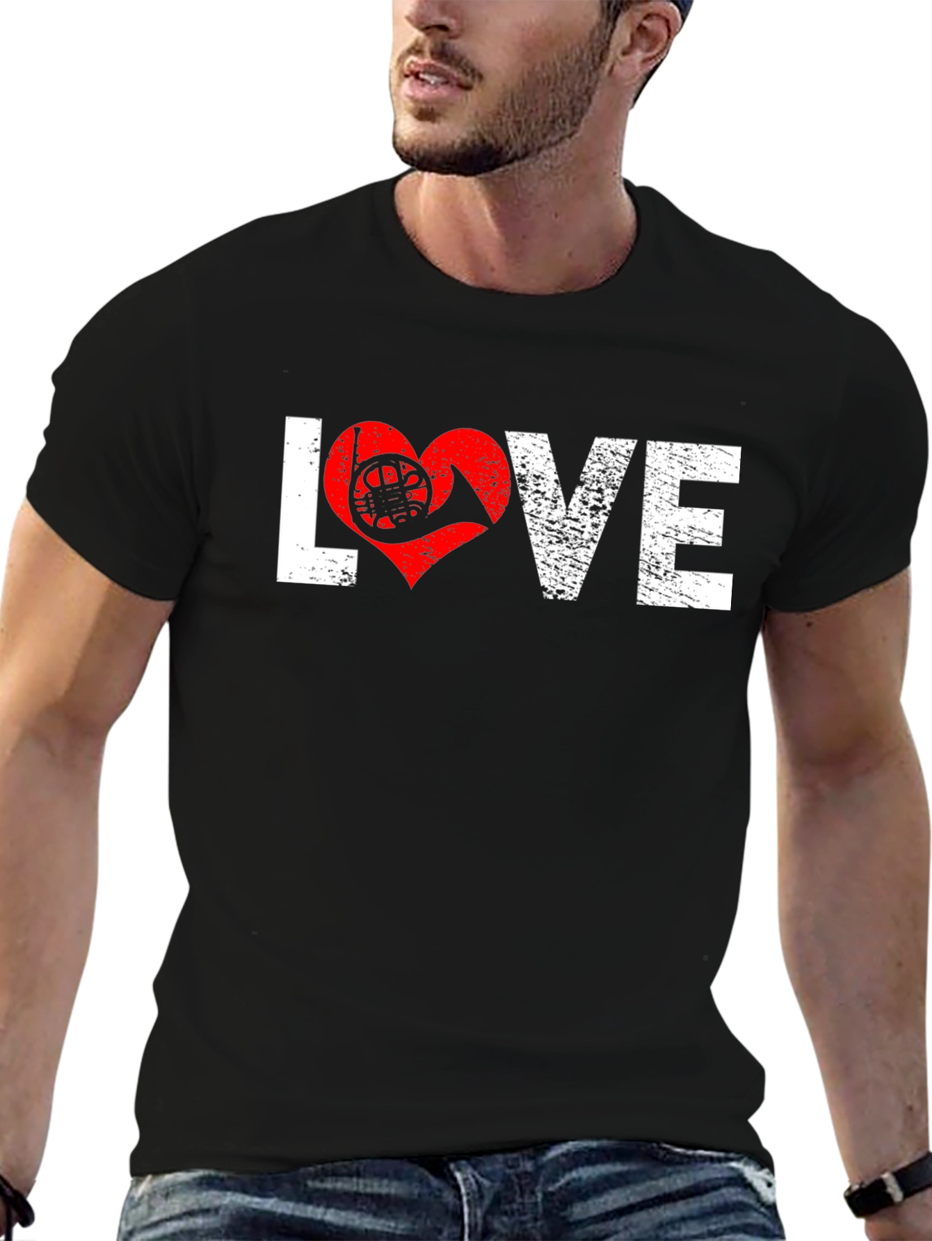 Love French Horn T-Shirt - Music Lover Tee