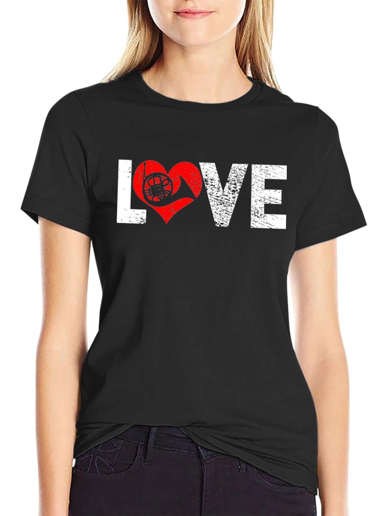 Love French Horn T-Shirt - Music Lover Tee