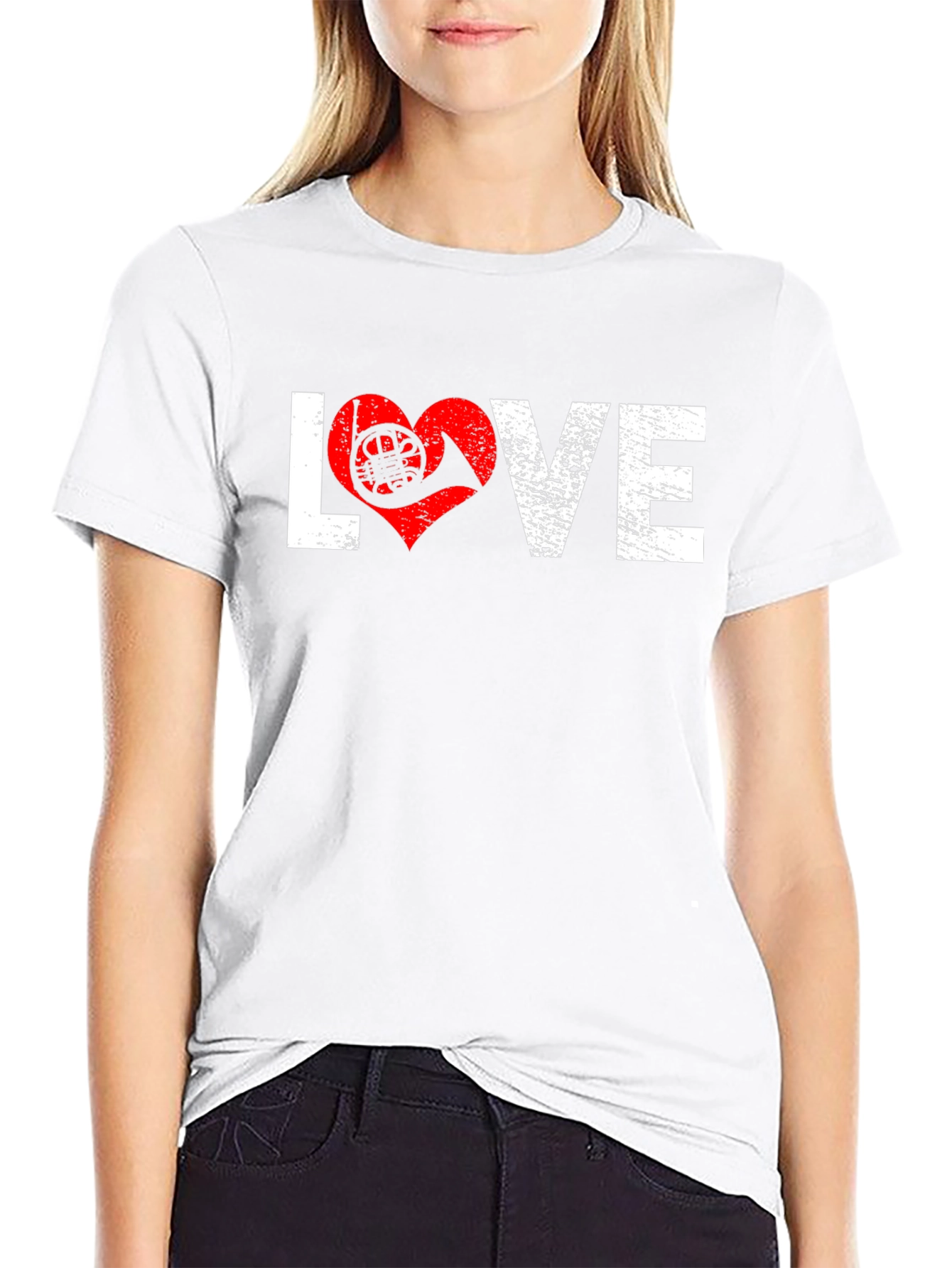 Love French Horn T-Shirt - Music Lover Tee