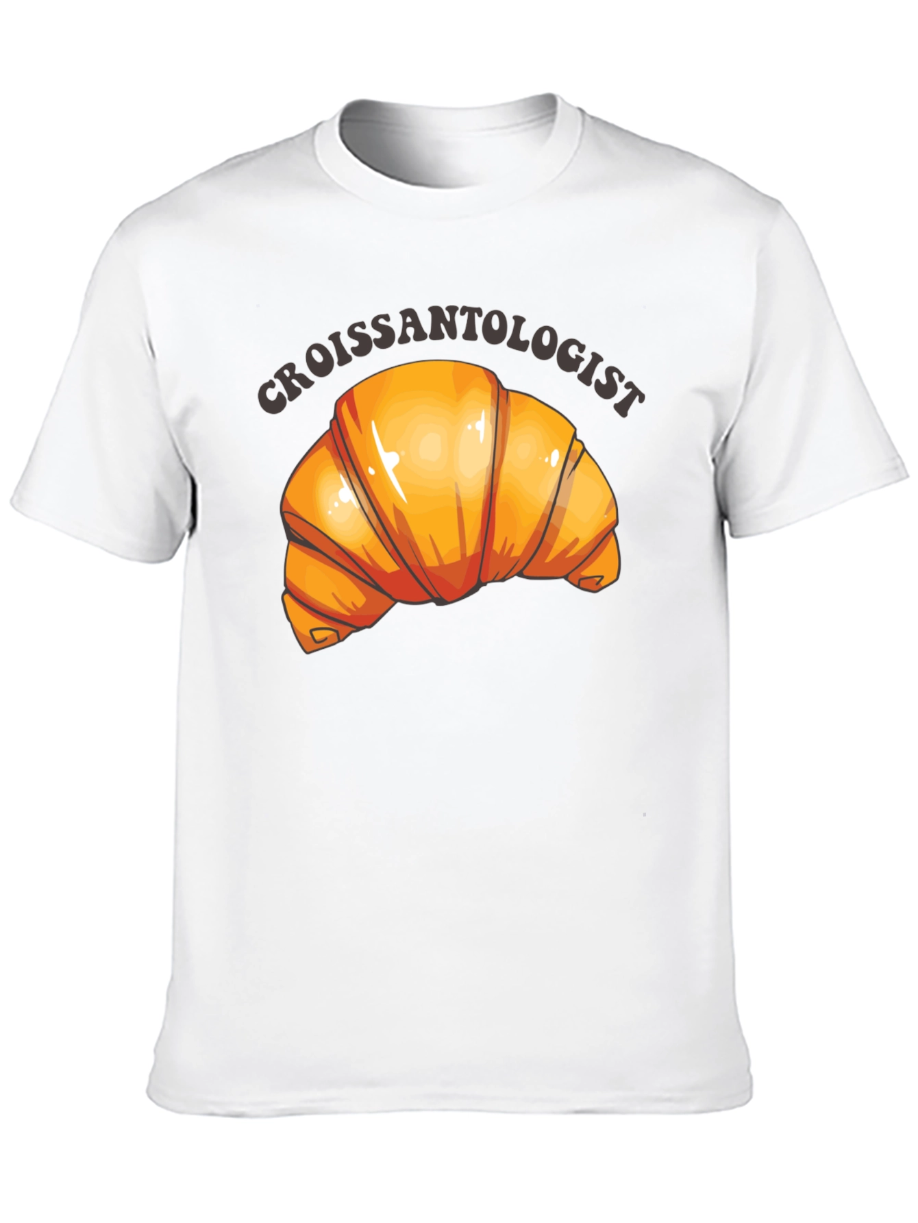 Croissantologist Black Graphic Tee
