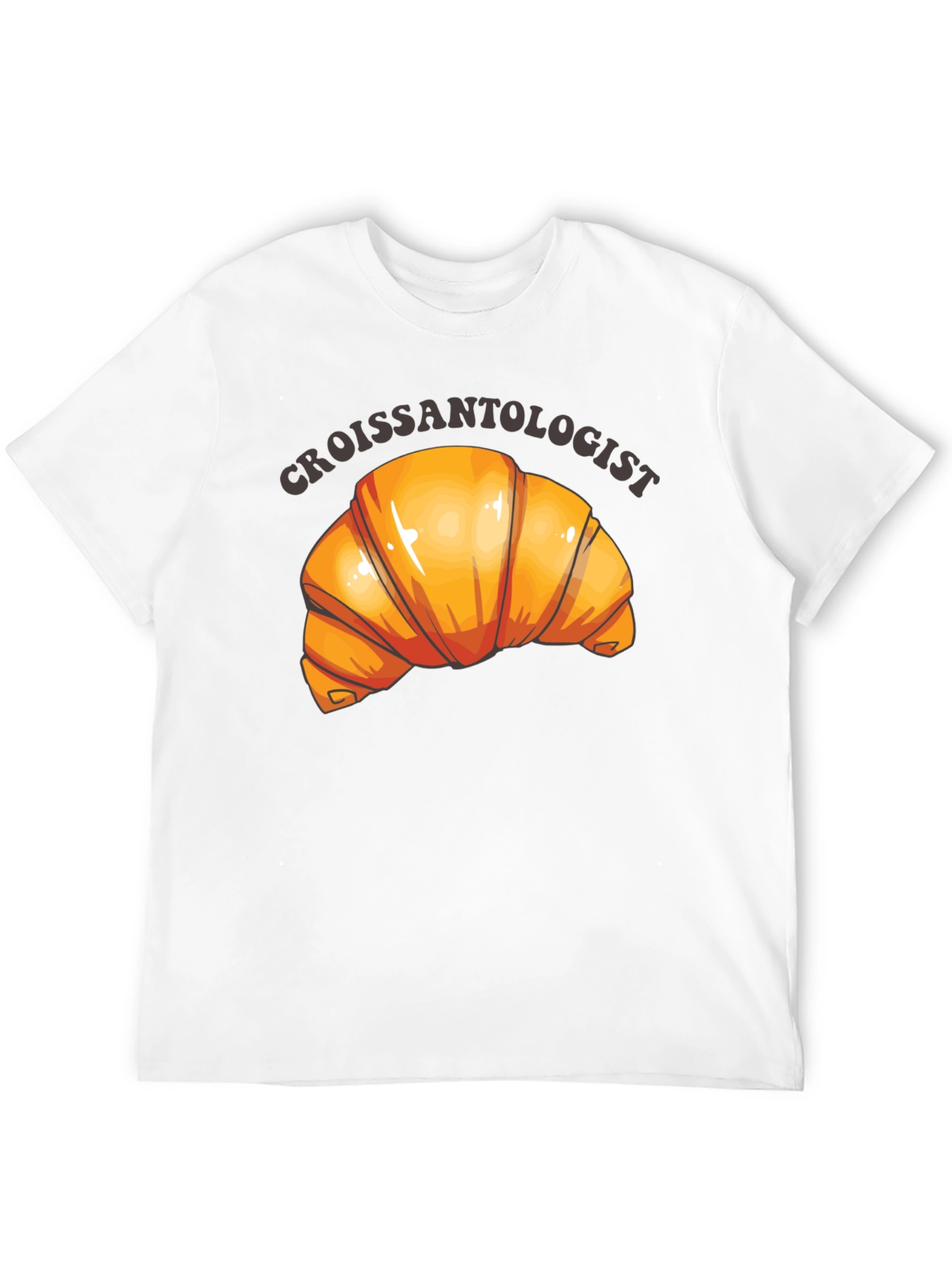 Croissantologist Black Graphic Tee