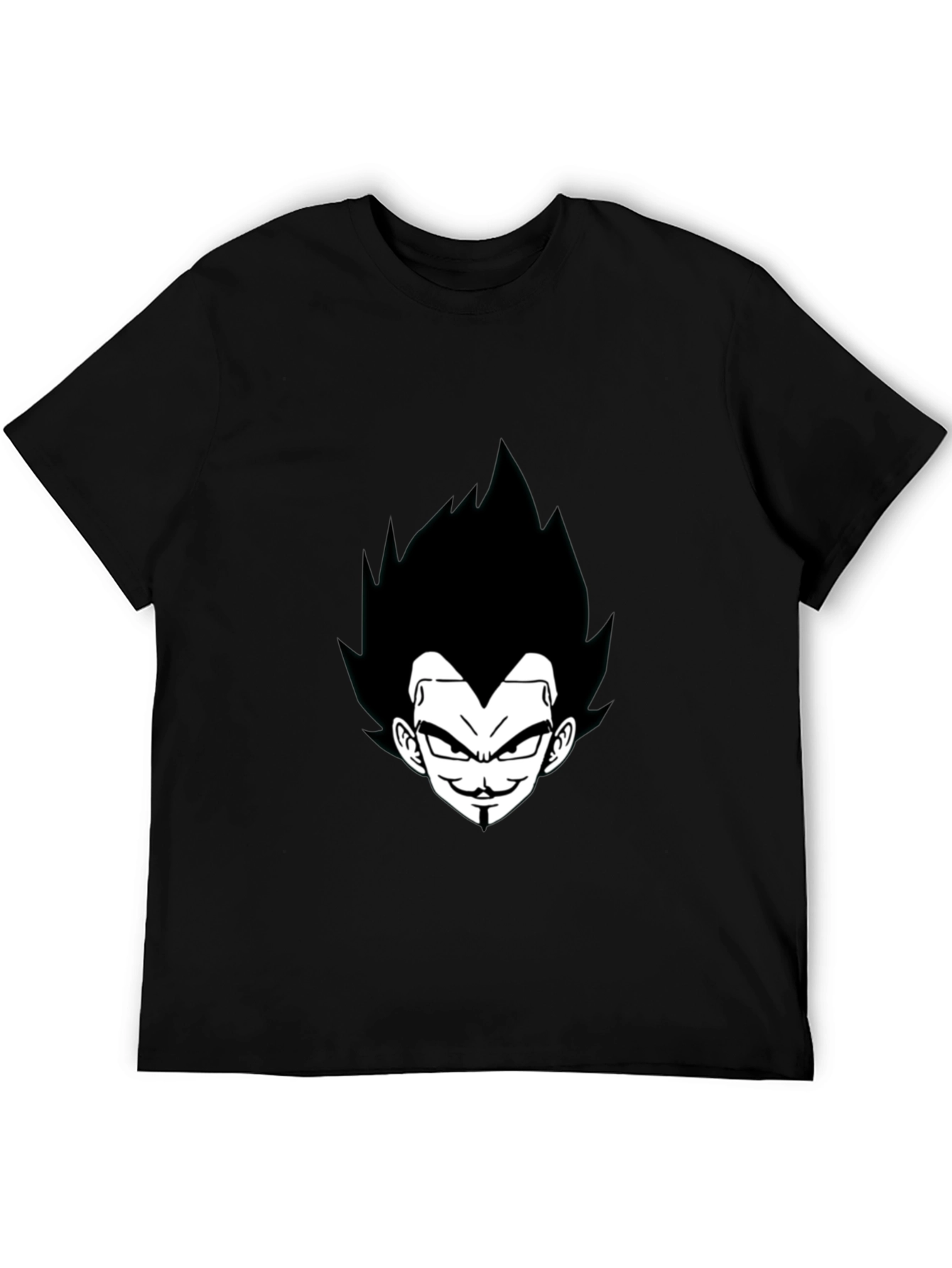 Vegeta Graphic Tee - Black Anime Shirt