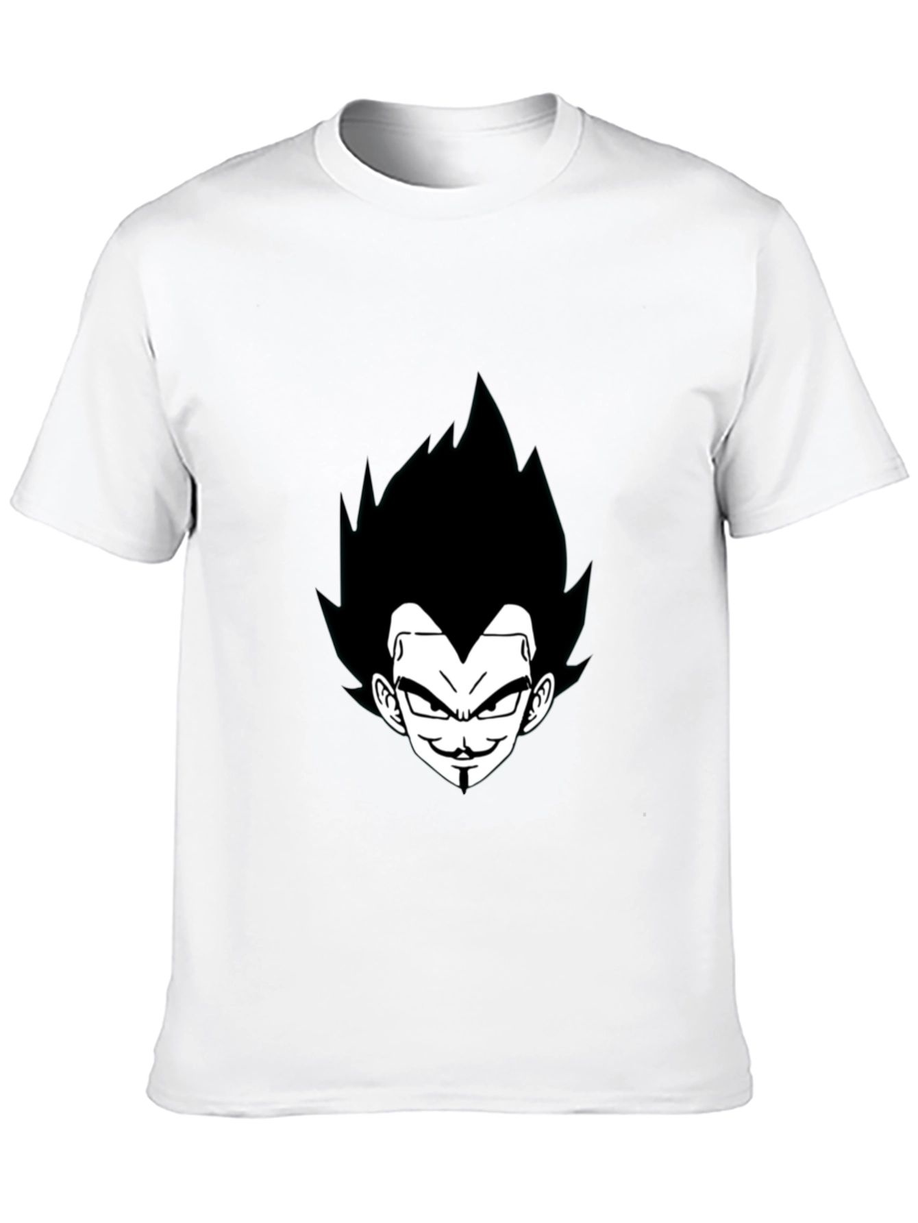 Vegeta Graphic Tee - Black Anime Shirt