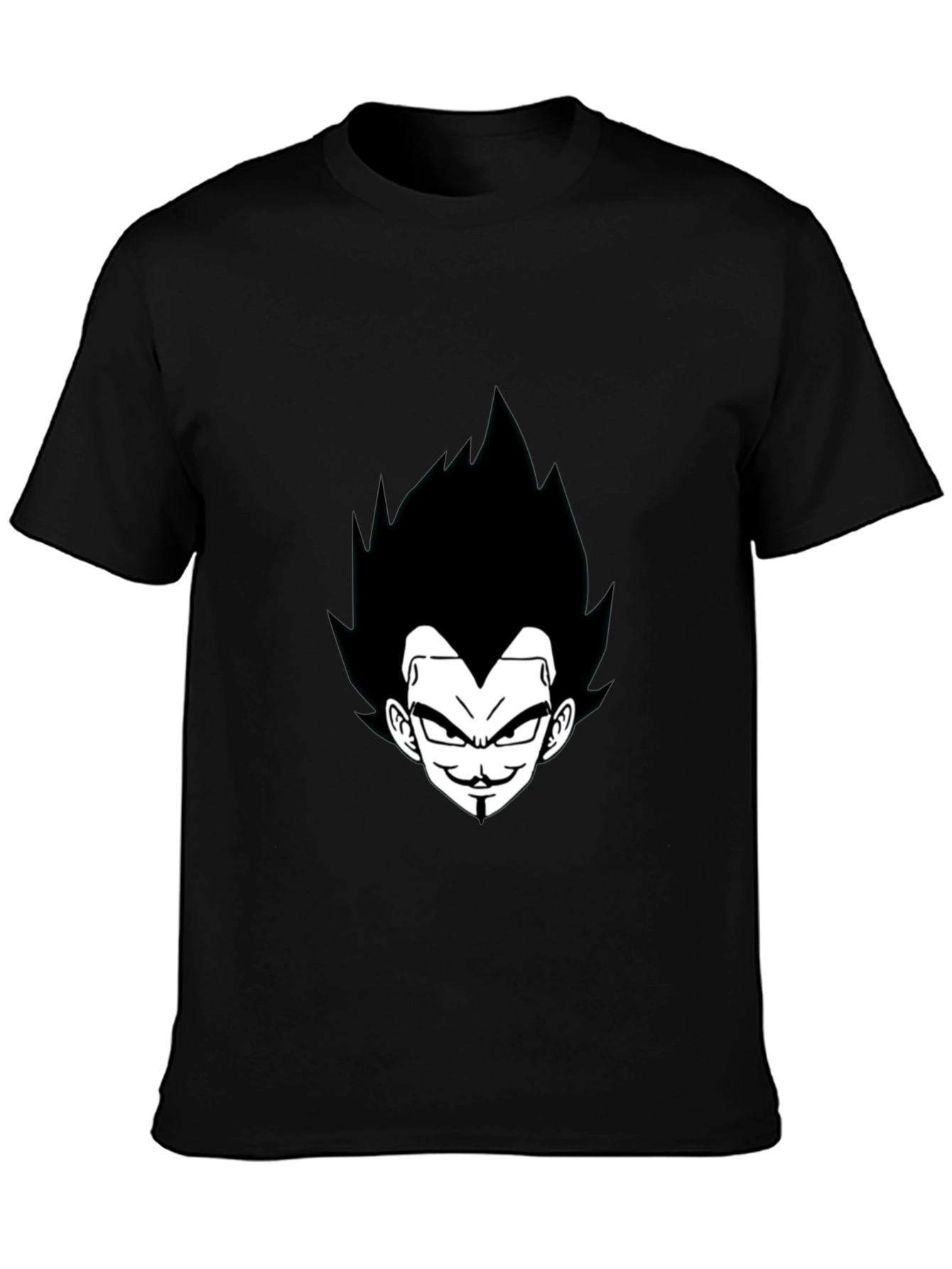 Vegeta Graphic Tee - Black Anime Shirt