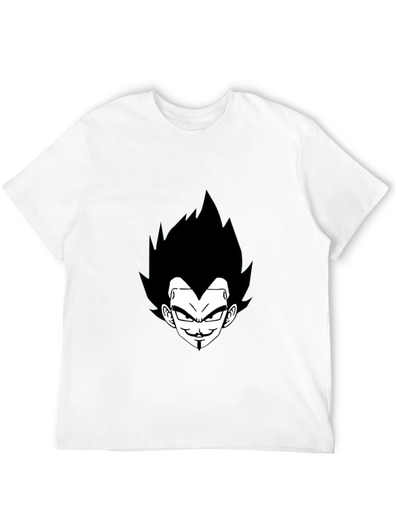 Vegeta Graphic Tee - Black Anime Shirt
