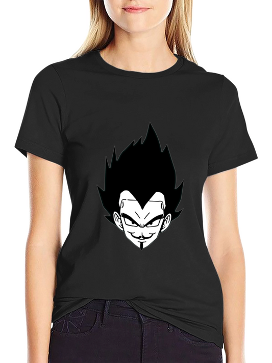 Vegeta Graphic Tee - Black Anime Shirt