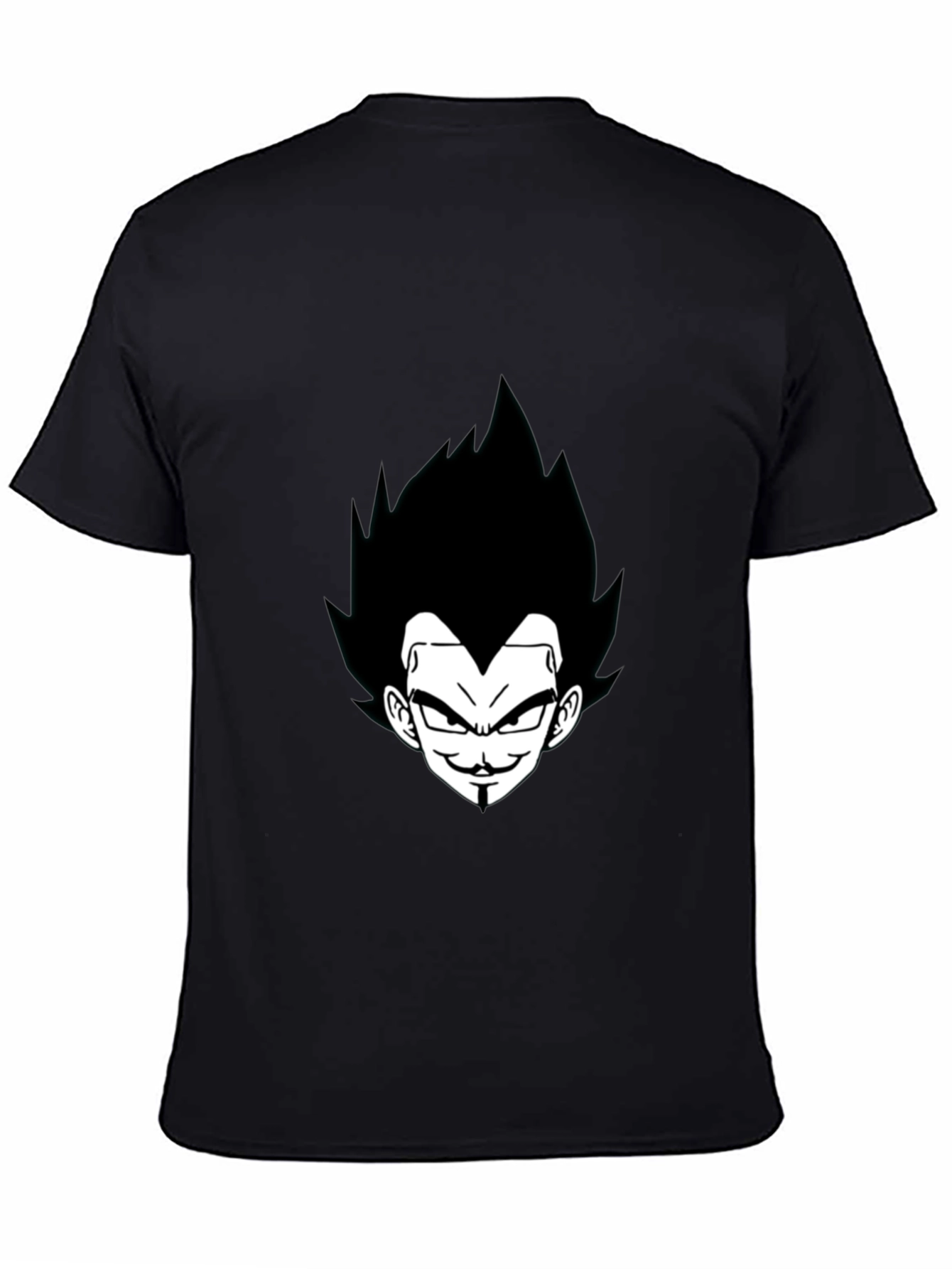 Vegeta Graphic Tee - Black Anime Shirt