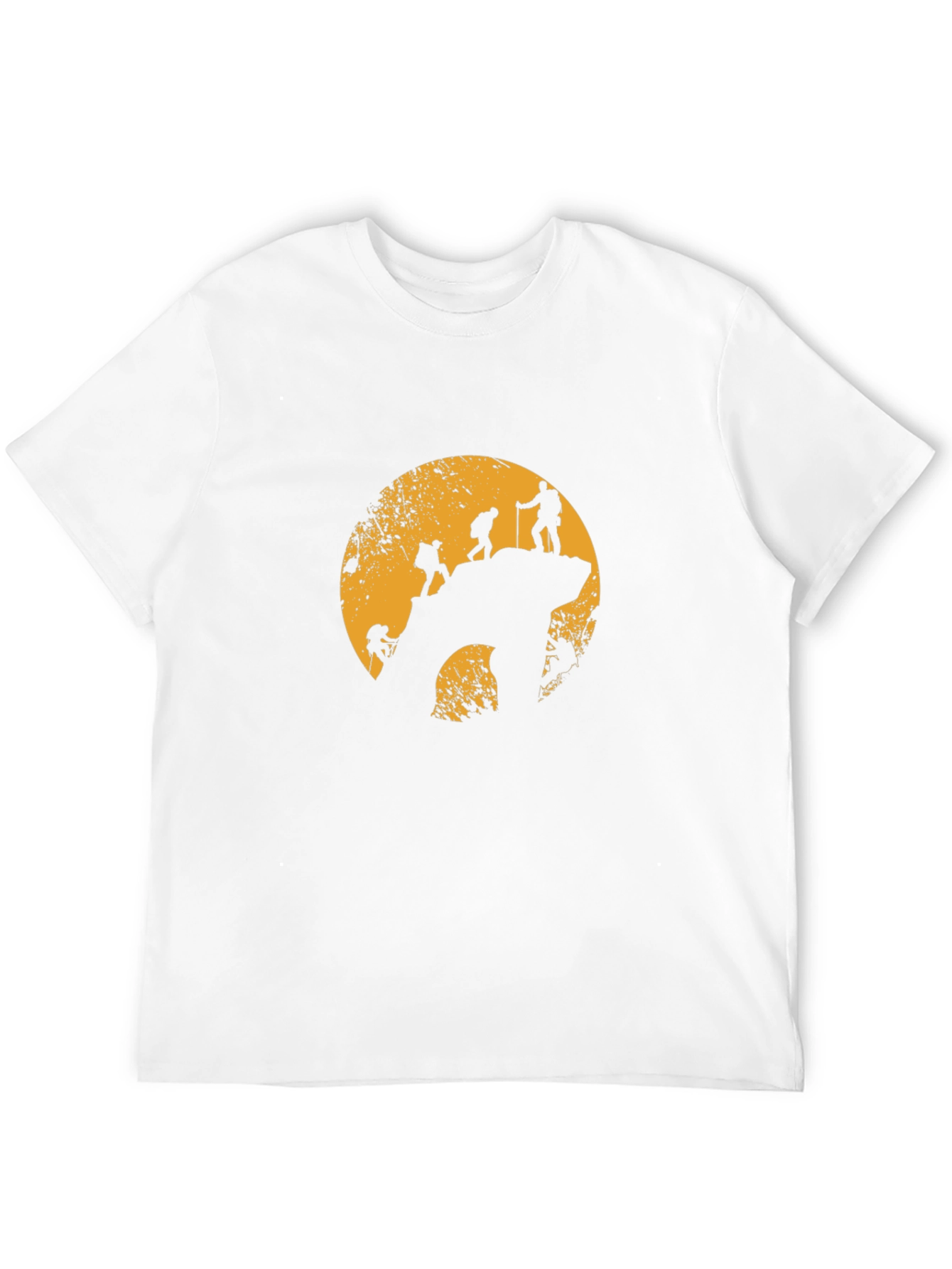 Mountain Climbing Silhouette Graphic T-Shirt