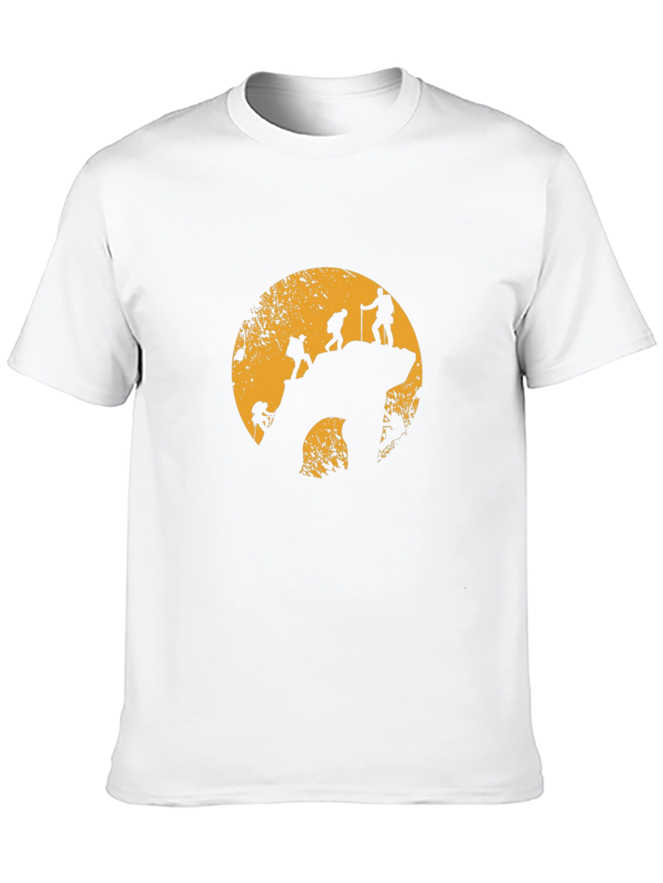 Mountain Climbing Silhouette Graphic T-Shirt