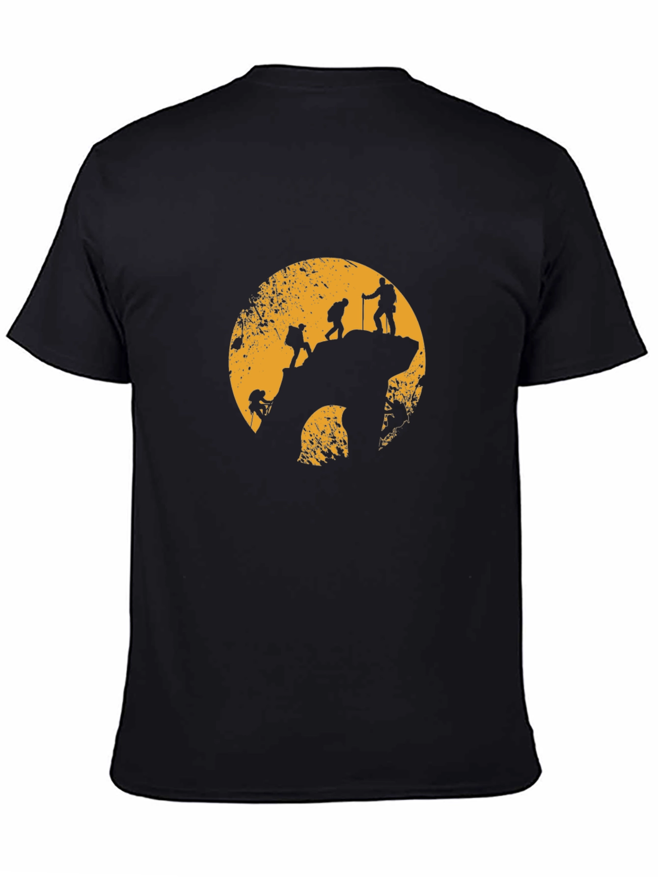 Mountain Climbing Silhouette Graphic T-Shirt