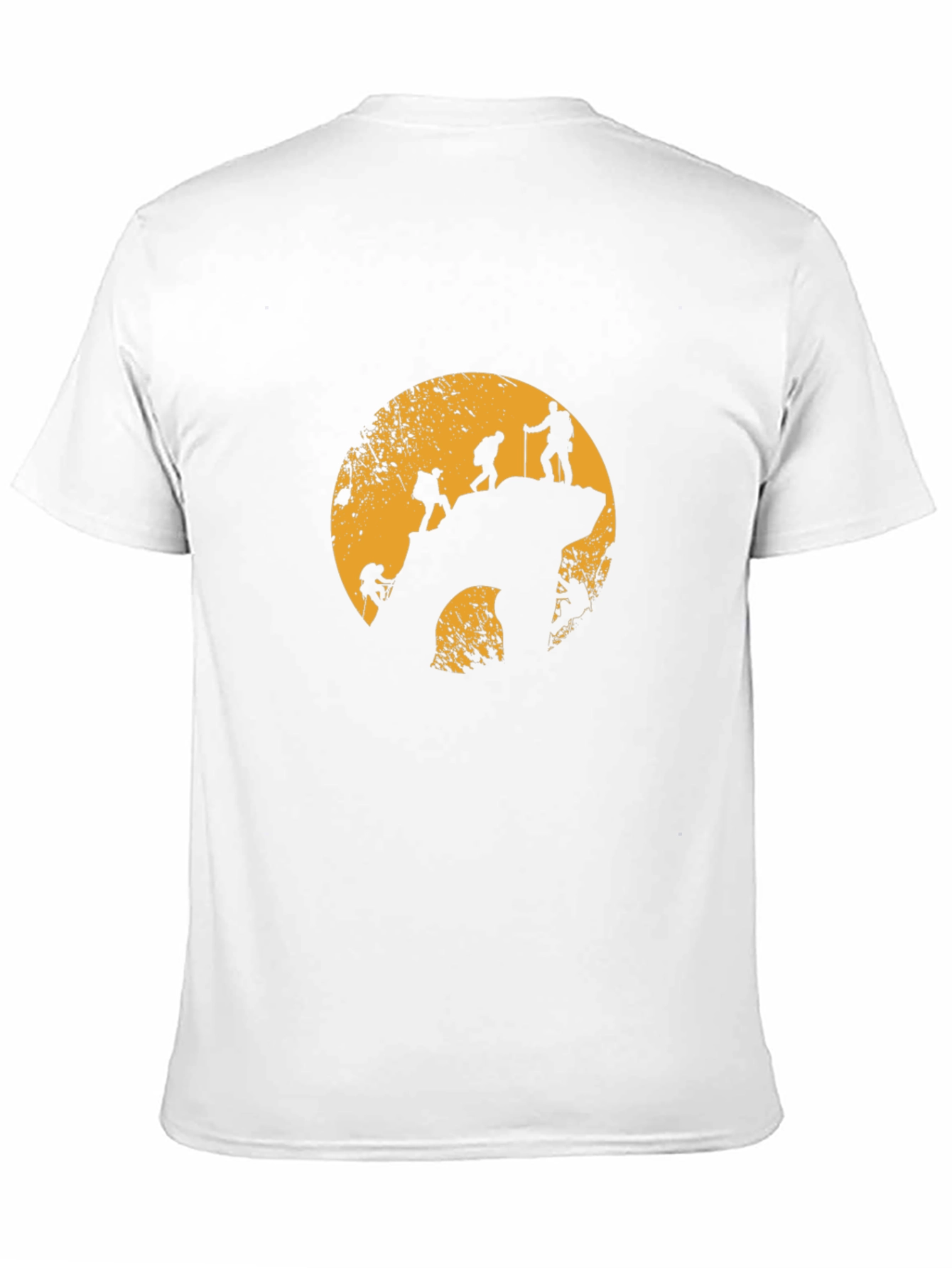 Mountain Climbing Silhouette Graphic T-Shirt