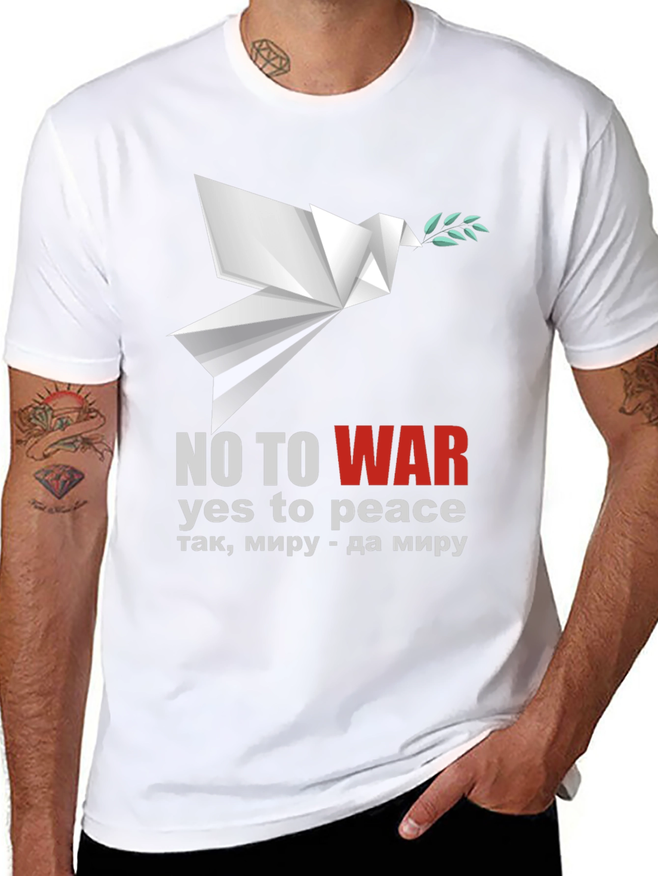 Peace Dove T-Shirt - No to War