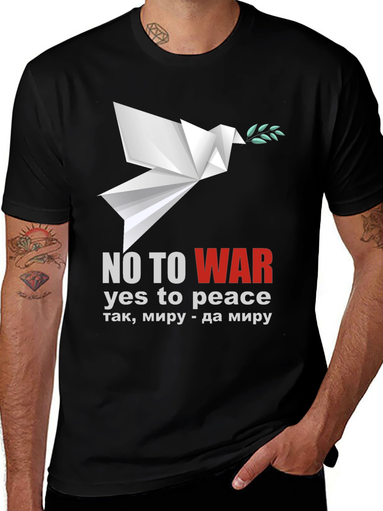 Peace Dove T-Shirt - No to War