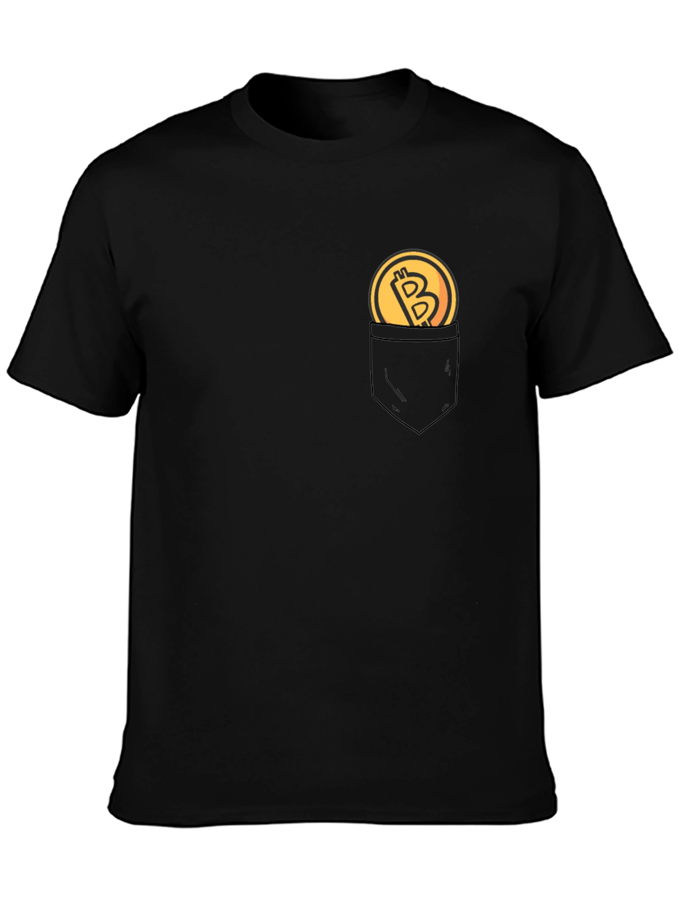 Bitcoin Pocket T-Shirt - Crypto Currency Tee