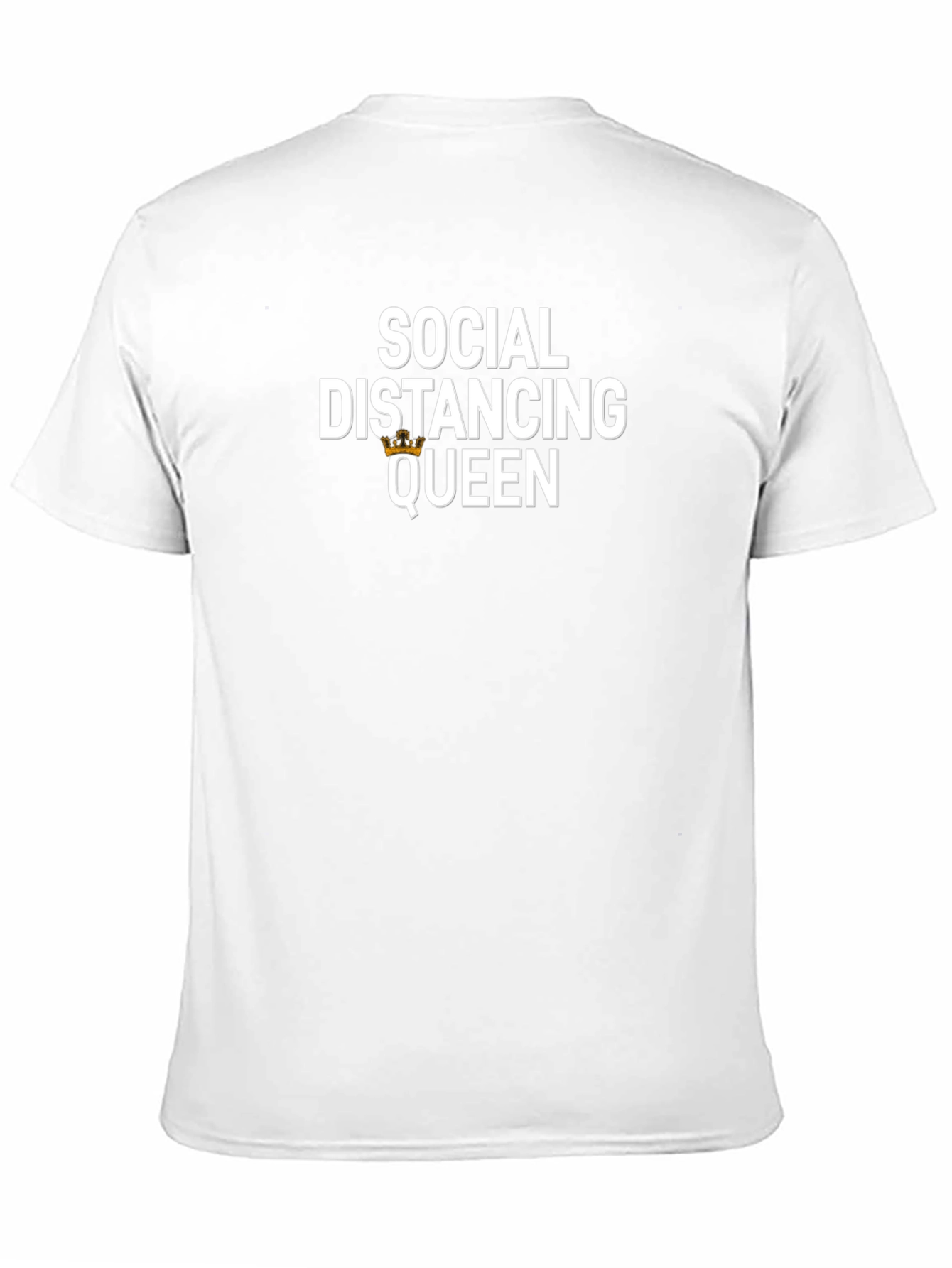 Social Distancing Queen Black T-Shirt