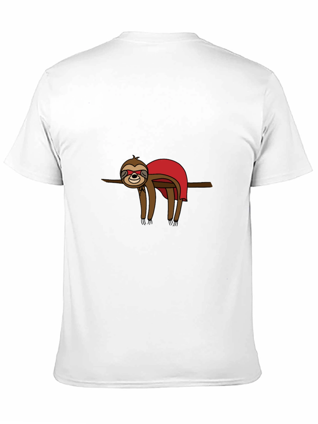 Superhero Sloth Graphic Tee - Black T-Shirt