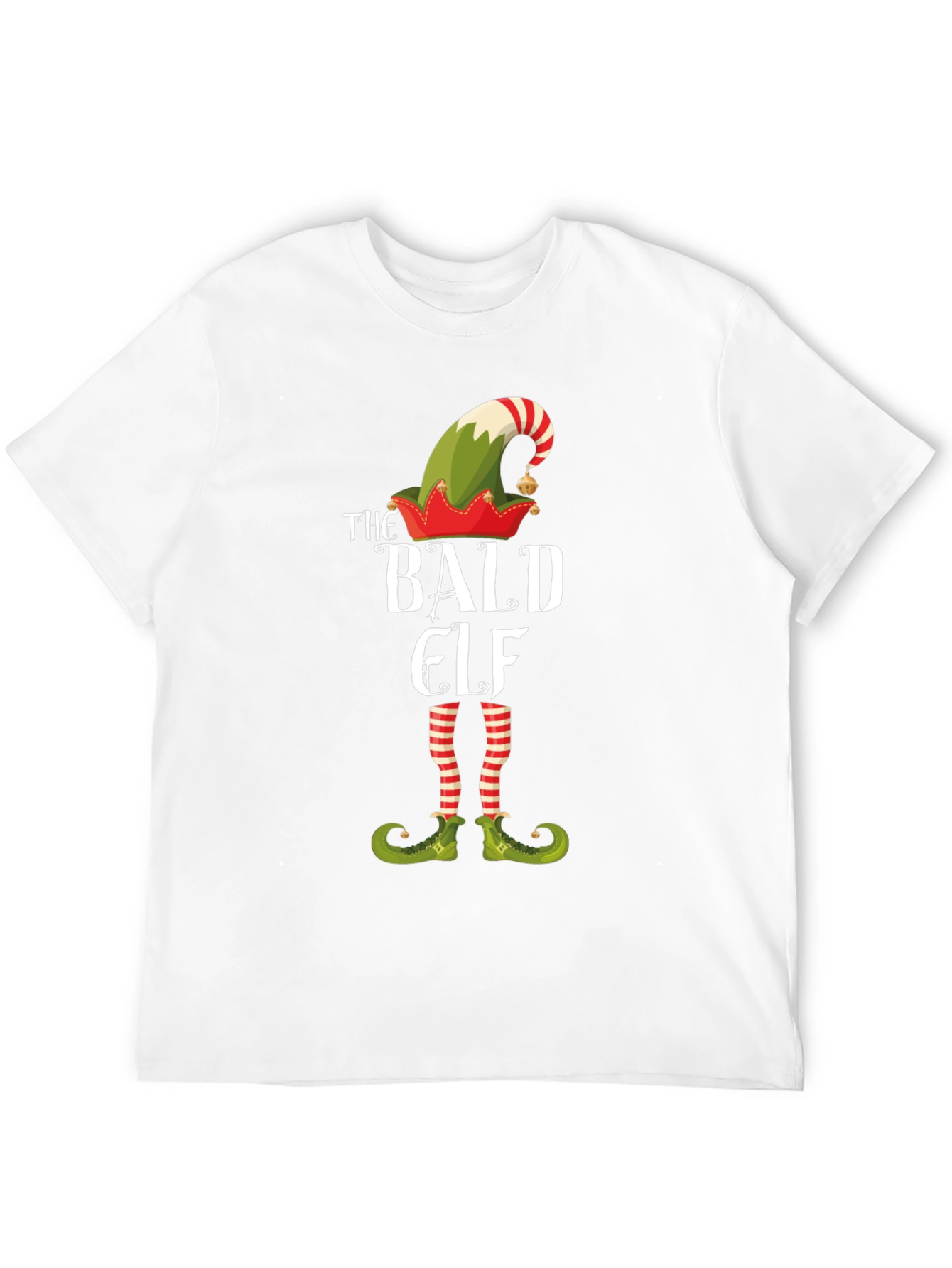 The Bald Elf T-Shirt Funny Christmas Tee