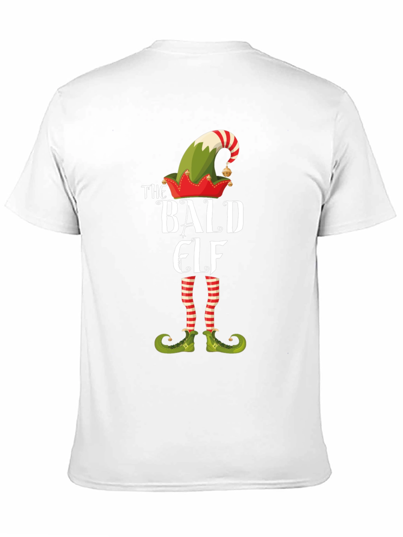 The Bald Elf T-Shirt Funny Christmas Tee