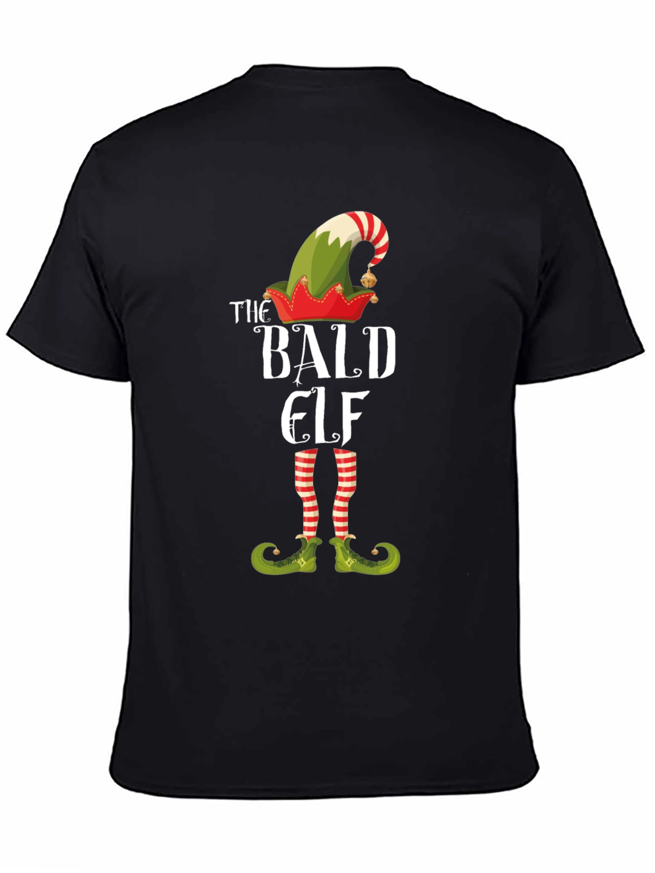 The Bald Elf T-Shirt Funny Christmas Tee