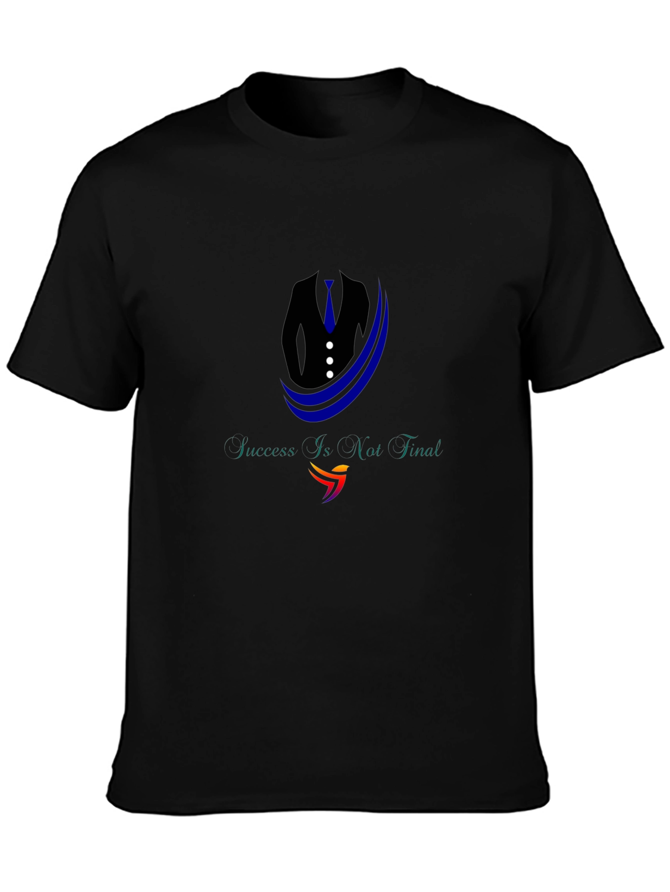 Success Aint Final Black Graphic Tee
