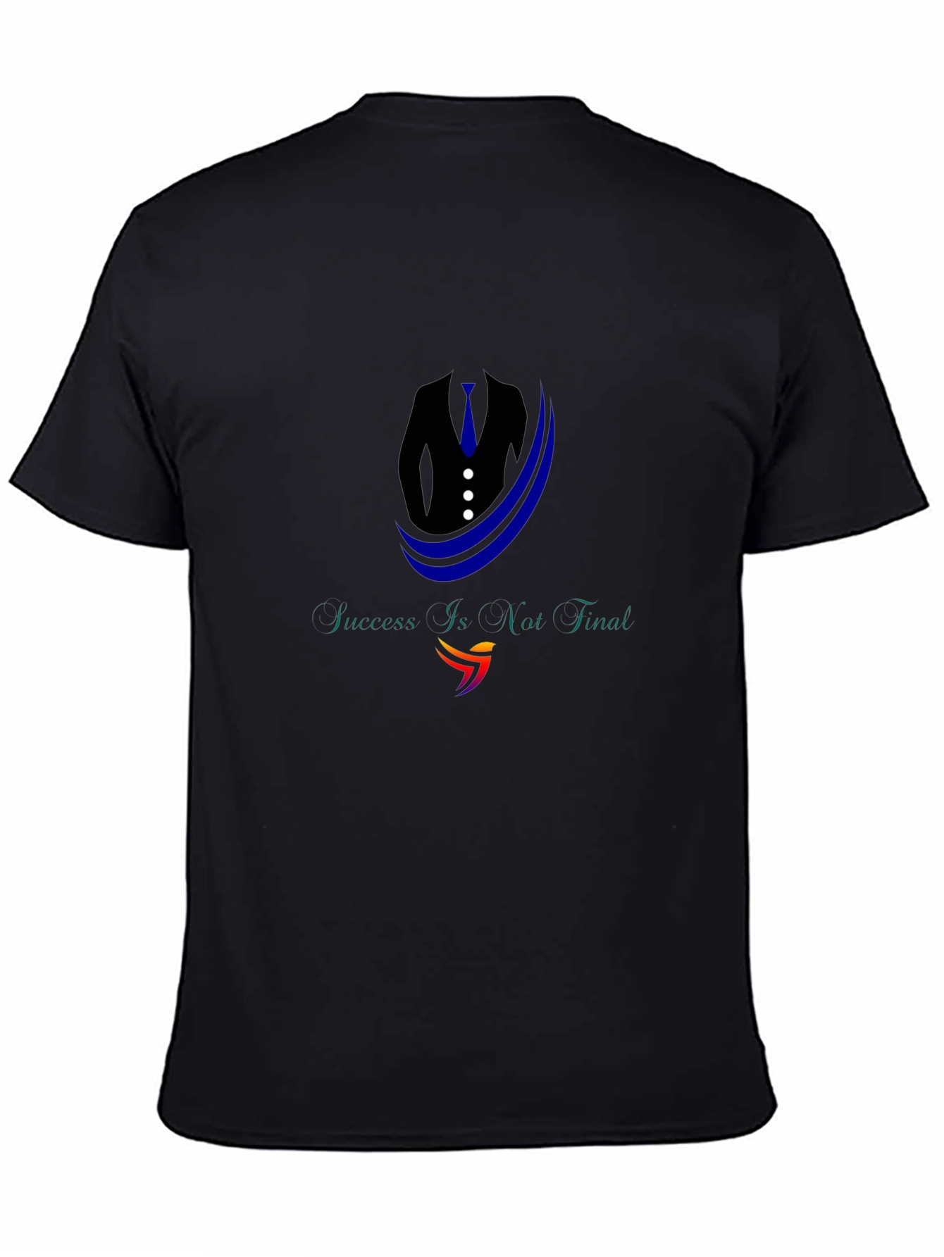 Success Aint Final Black Graphic Tee