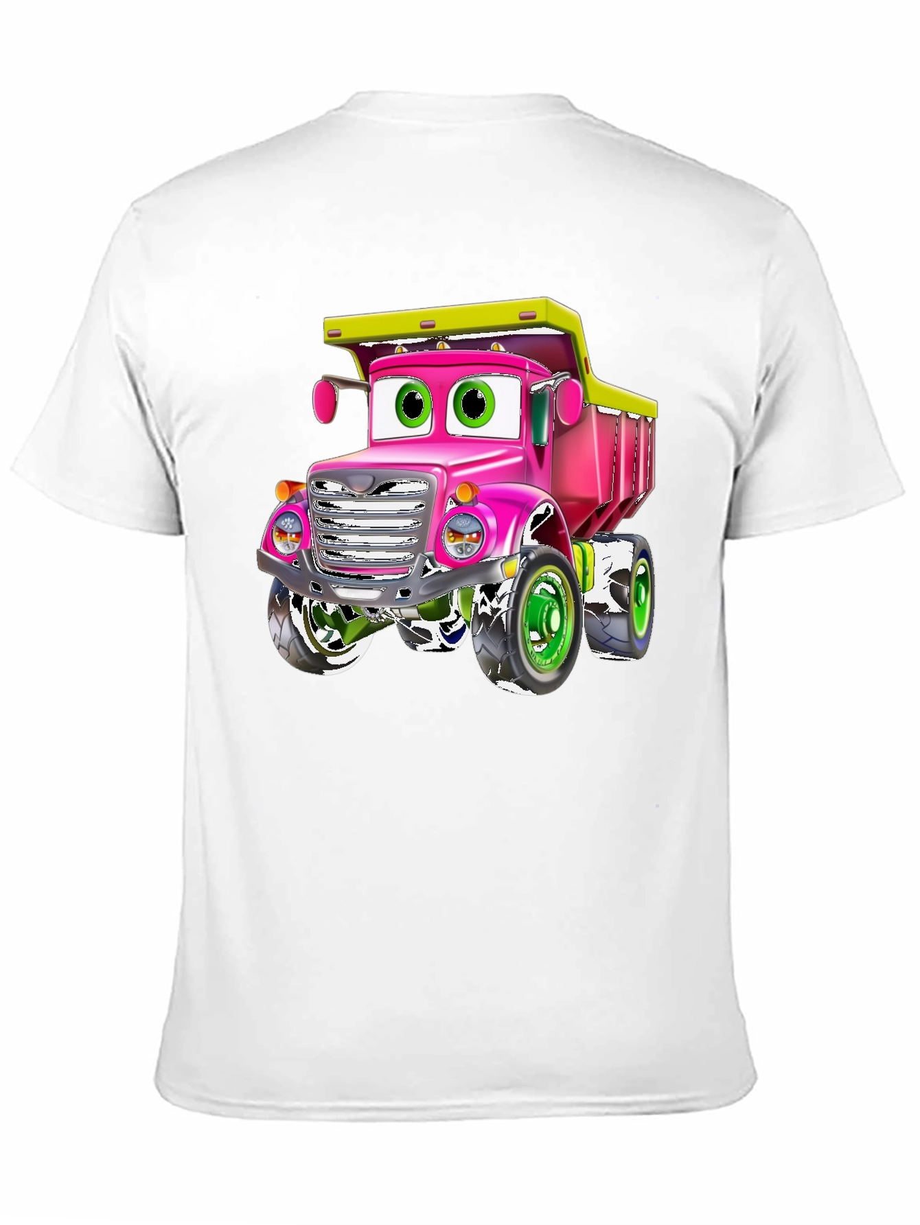 Cartoon Truck Graphic Tee - Black