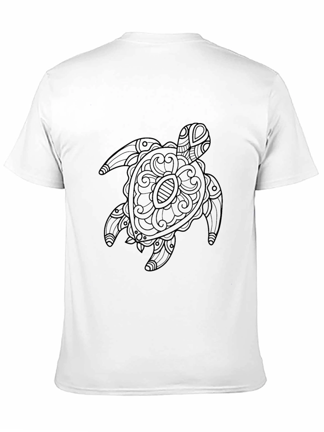 Black Turtle Graphic Tee - Stylish Sea Life Design