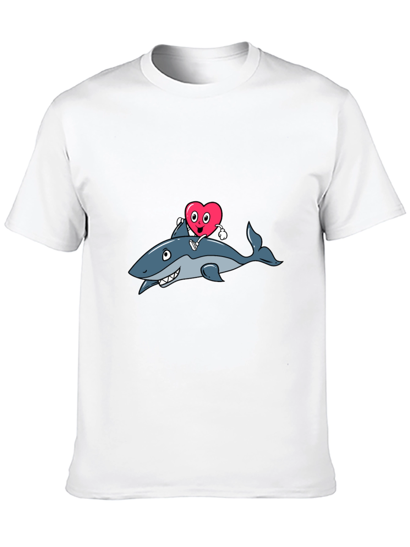 Shark Heart Valentines Day T-Shirt
