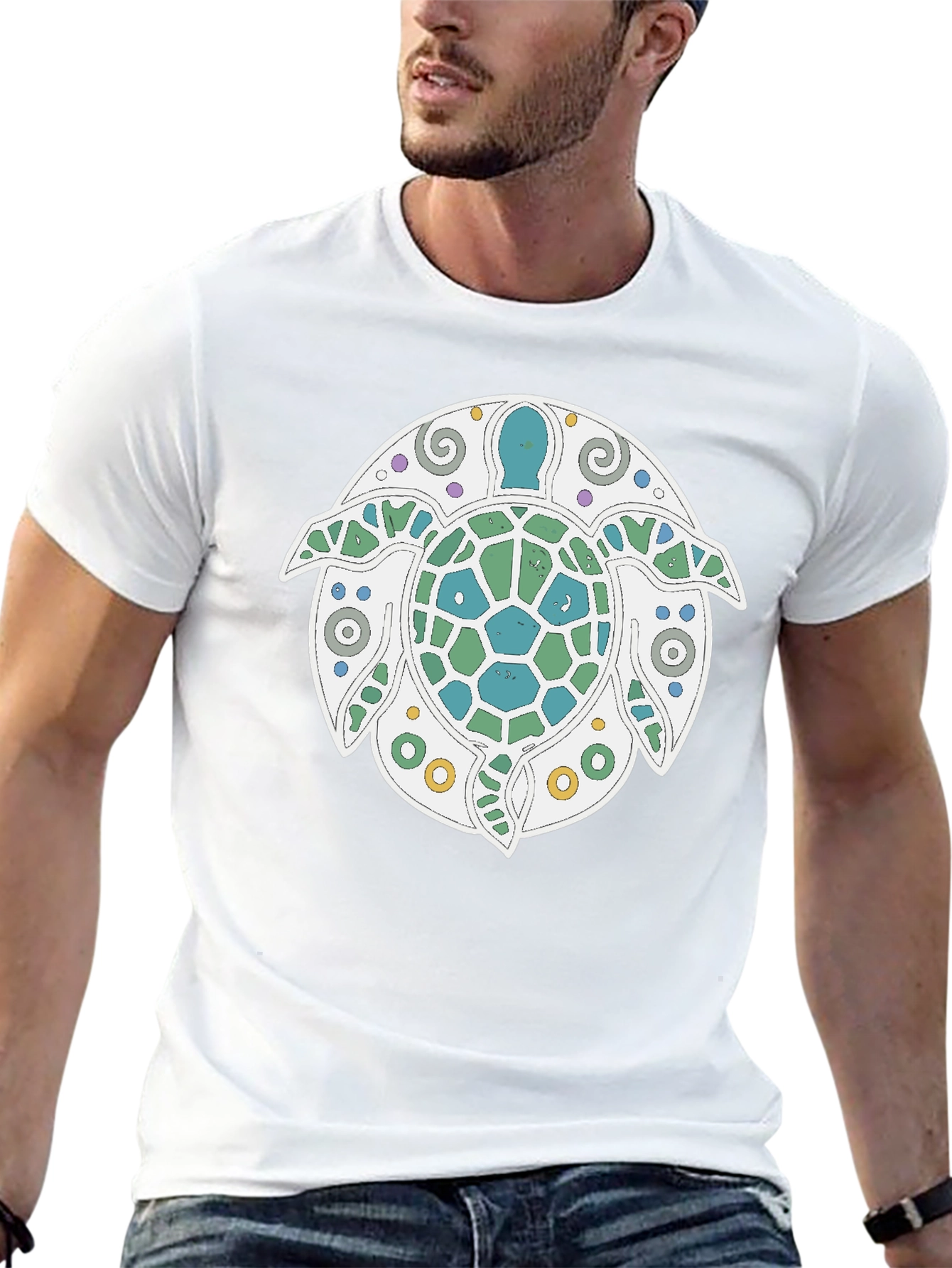 Turtle Graphic Tee - Stylish Black T-Shirt