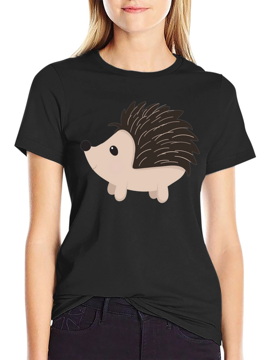 Cute Hedgehog Graphic T-Shirt