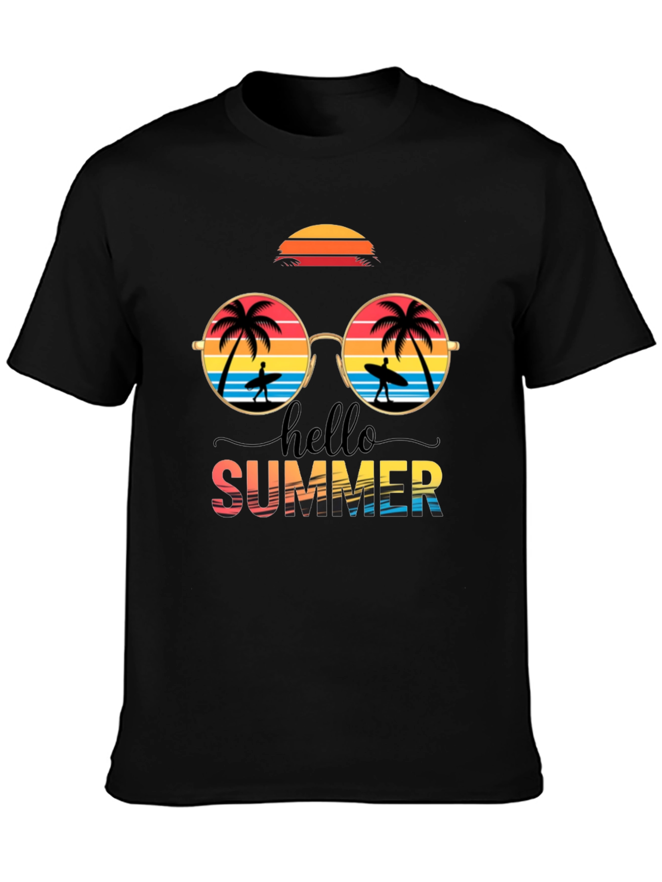 Hello Summer Graphic Tee - Beach Vibes