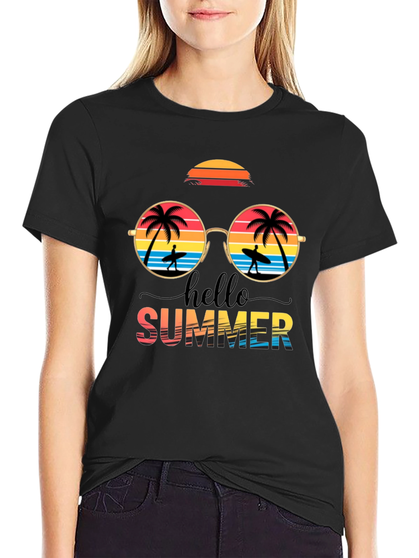 Hello Summer Graphic Tee - Beach Vibes