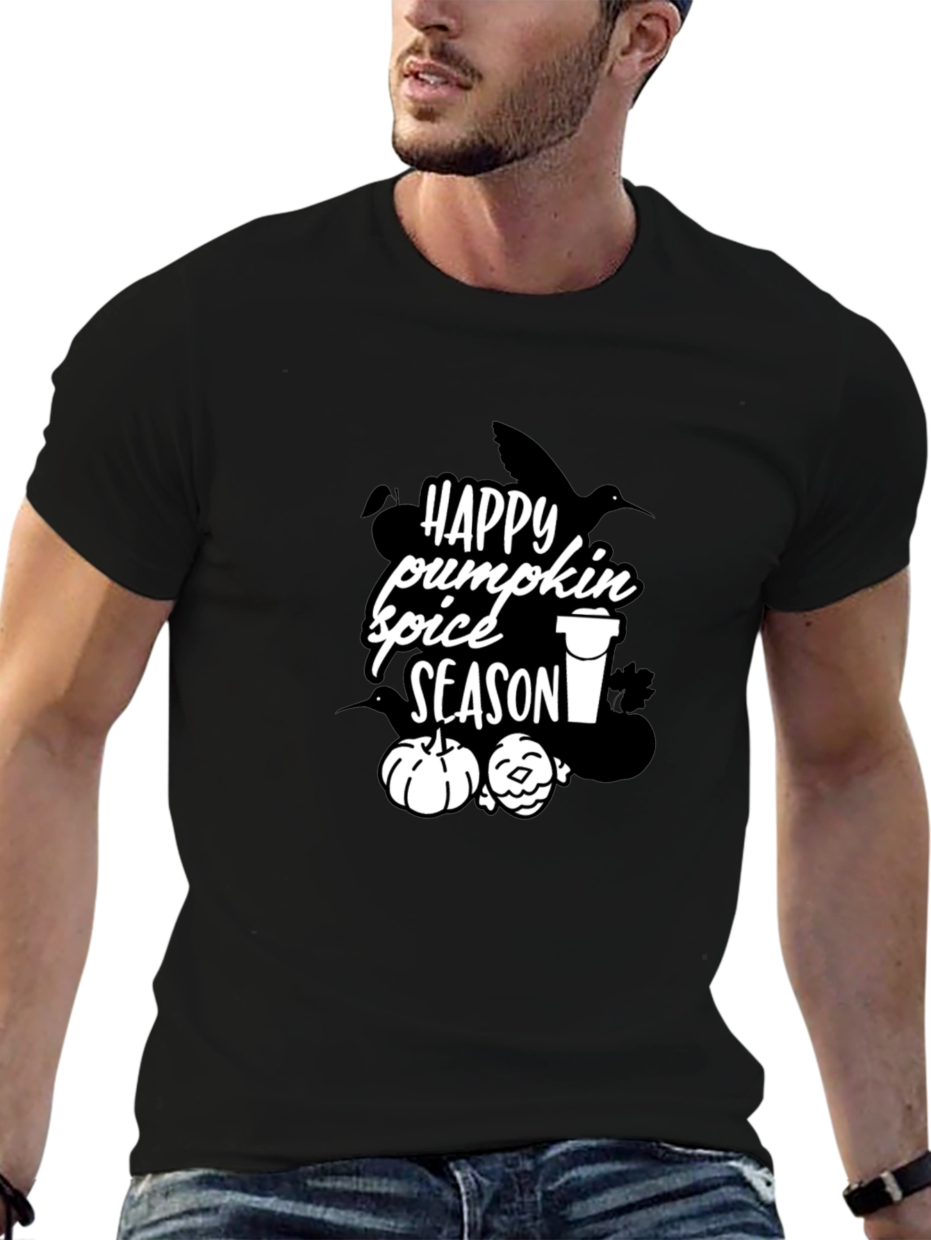 Happy Pumpkin Spice Season Graphic T-Shirt